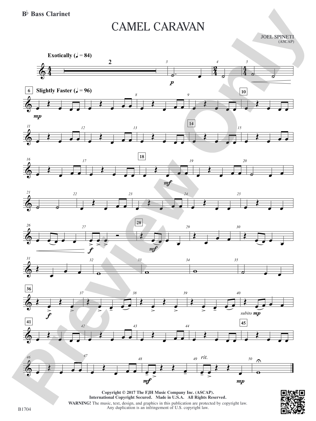 Camel Caravan: B-flat Bass Clarinet