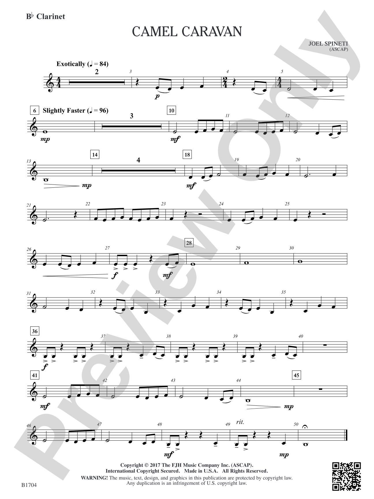 Camel Caravan: B-flat Clarinet