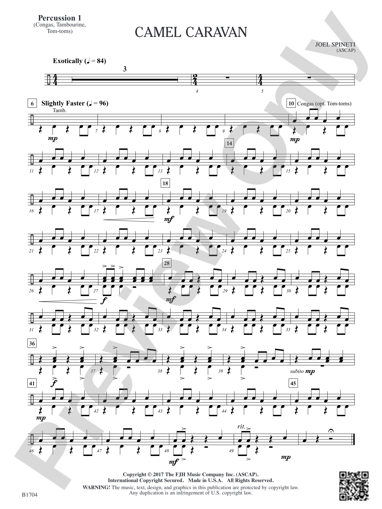 Camel Caravan: Percussion 1