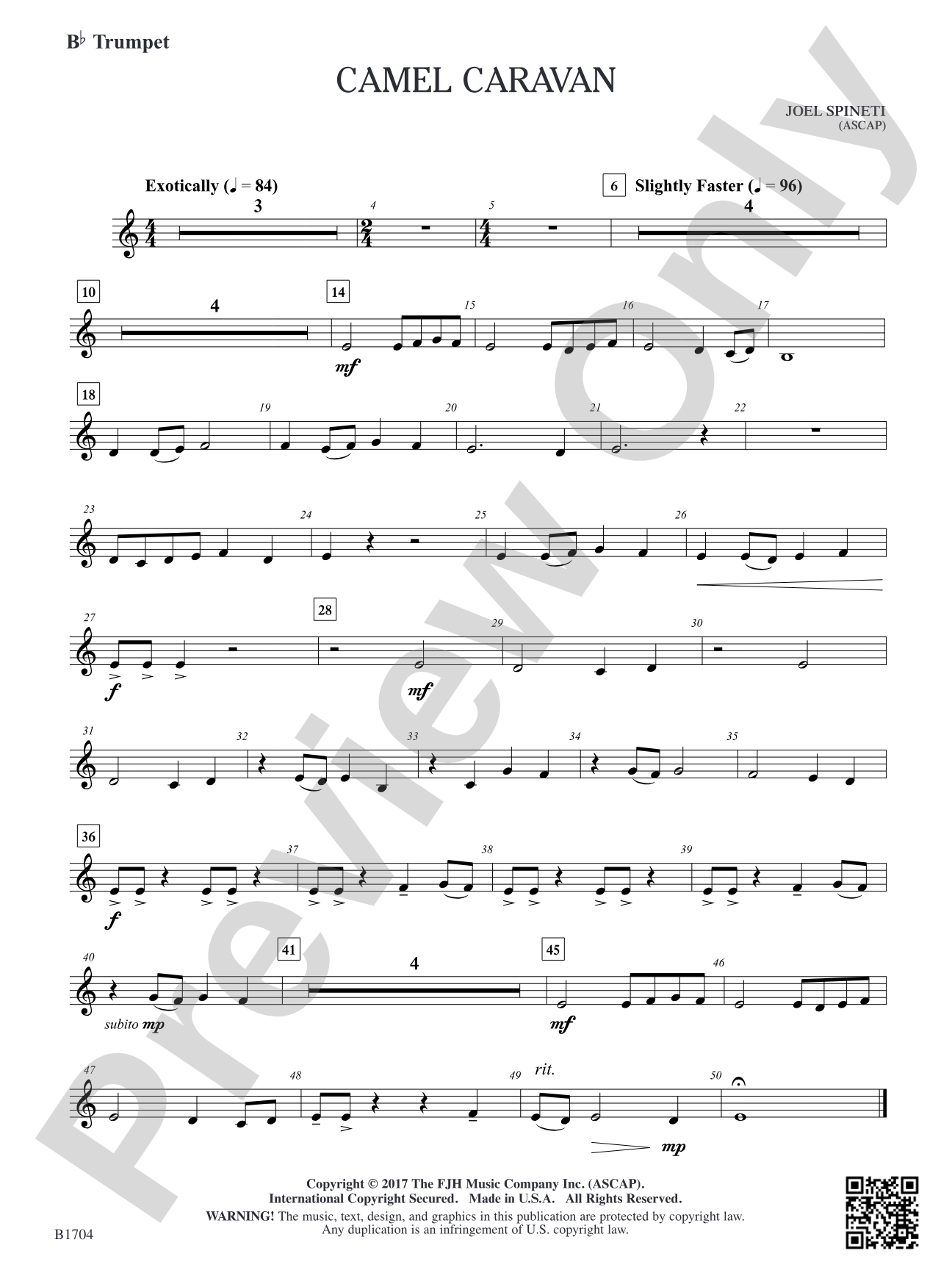 Camel Caravan: B-flat Trumpet