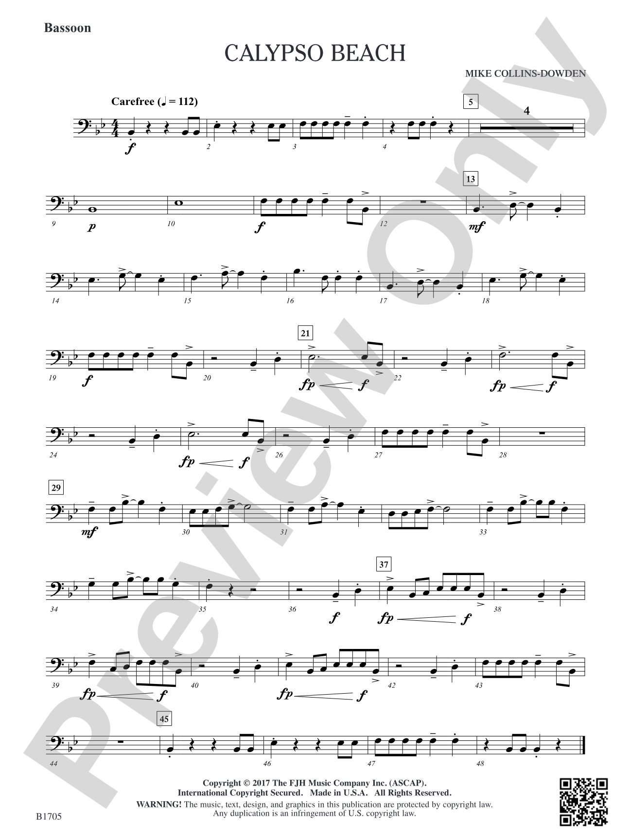 Calypso Beach: Bassoon