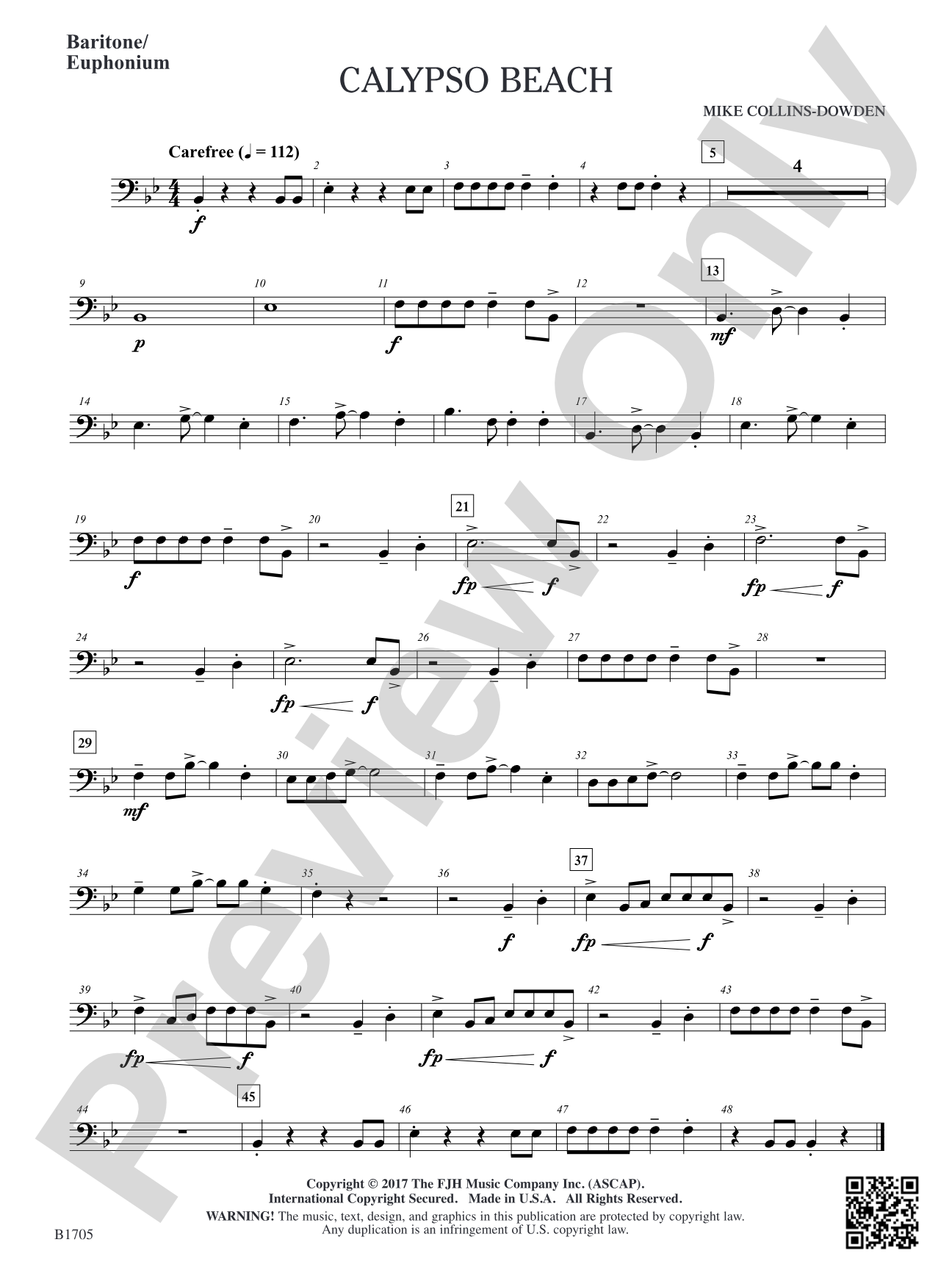 Calypso Beach: Baritone / Euphonium