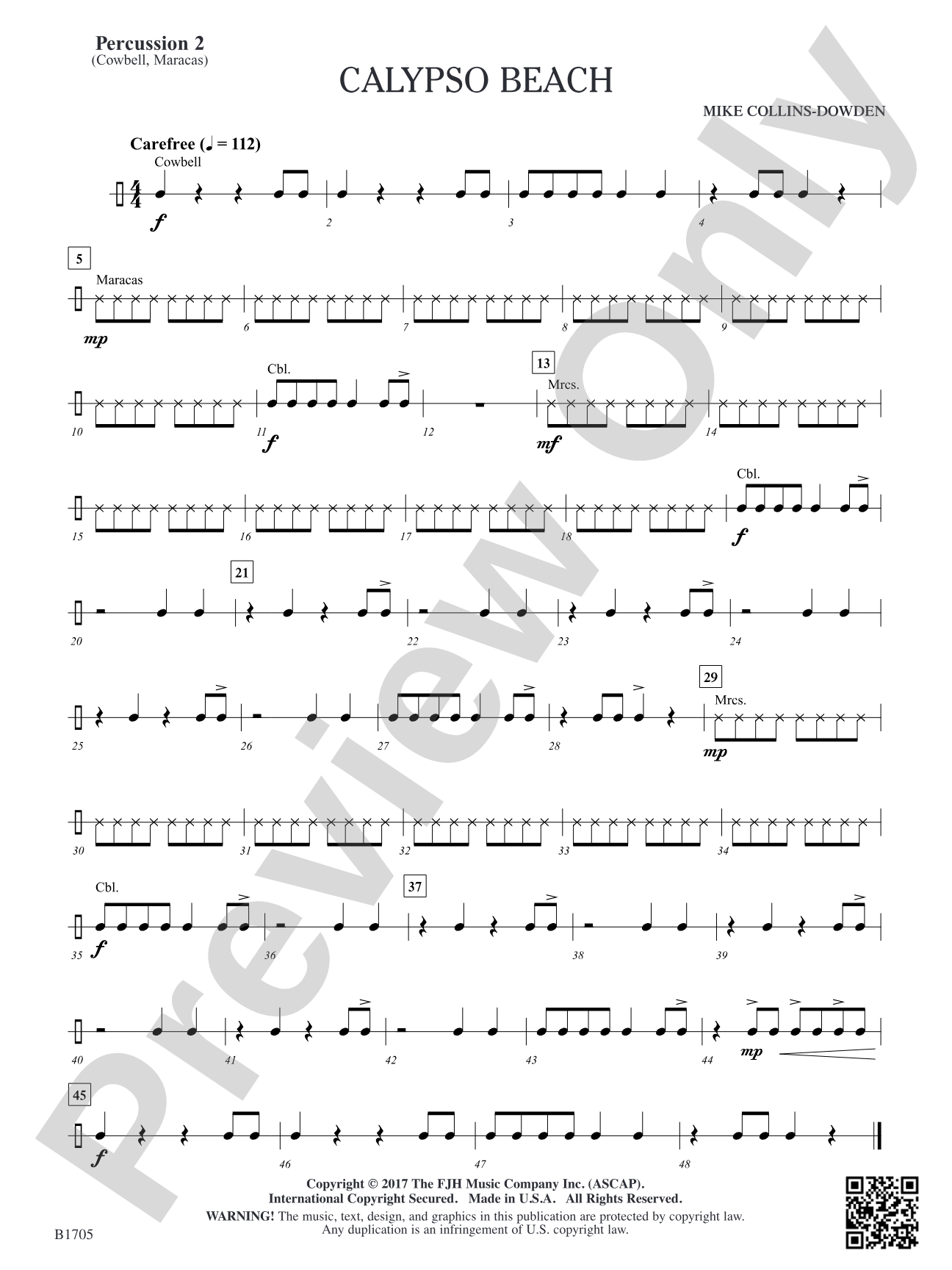 Calypso Beach: Percussion 2
