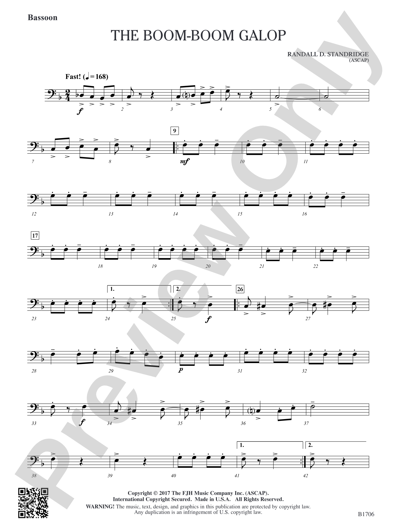 The Boom-Boom Galop: Bassoon