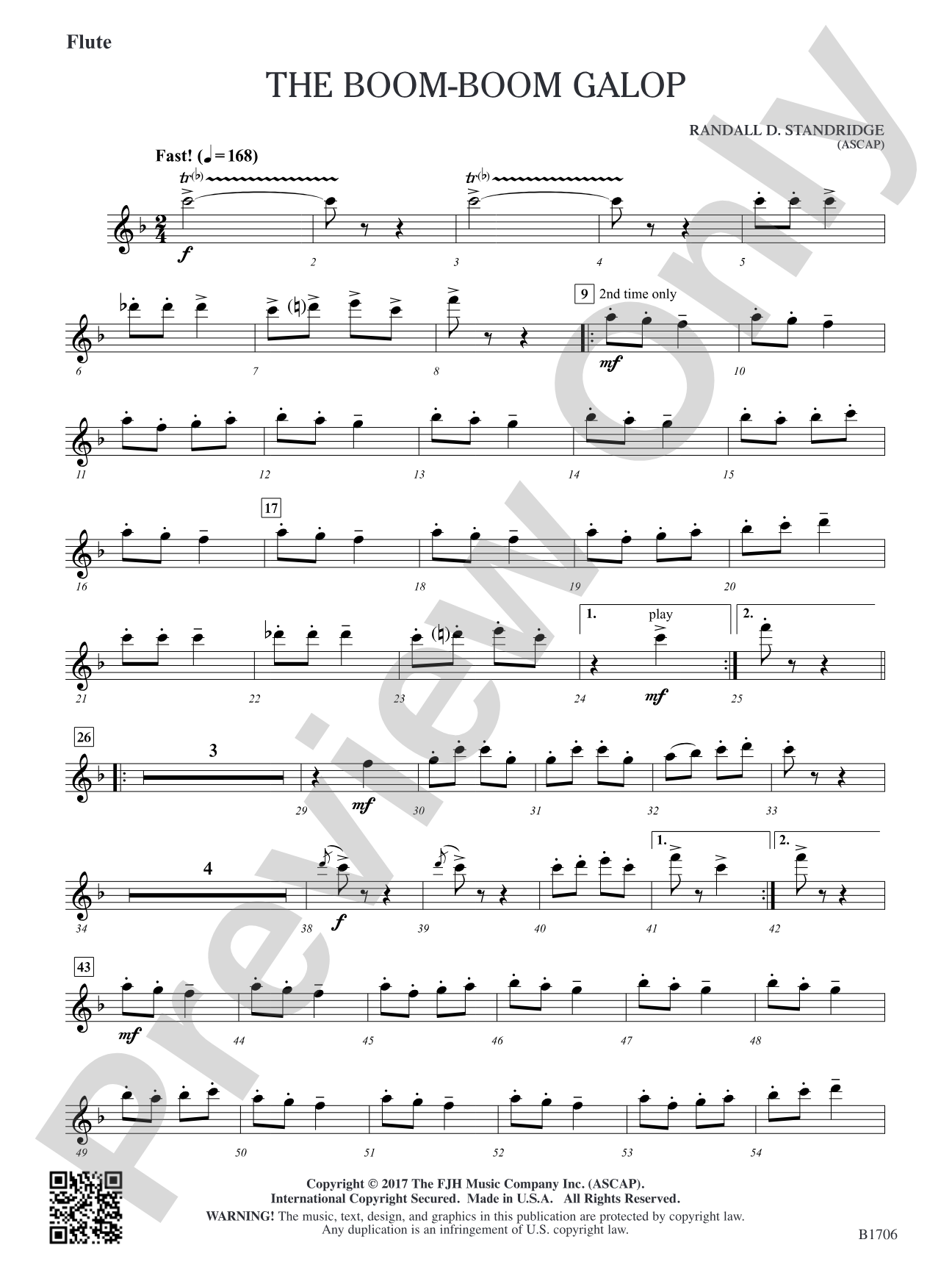 The Boom-Boom Galop: Flute