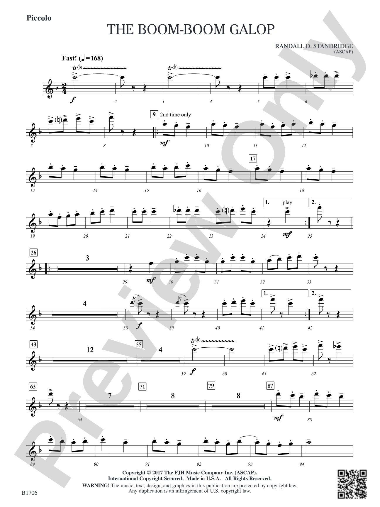 The Boom-Boom Galop: Piccolo