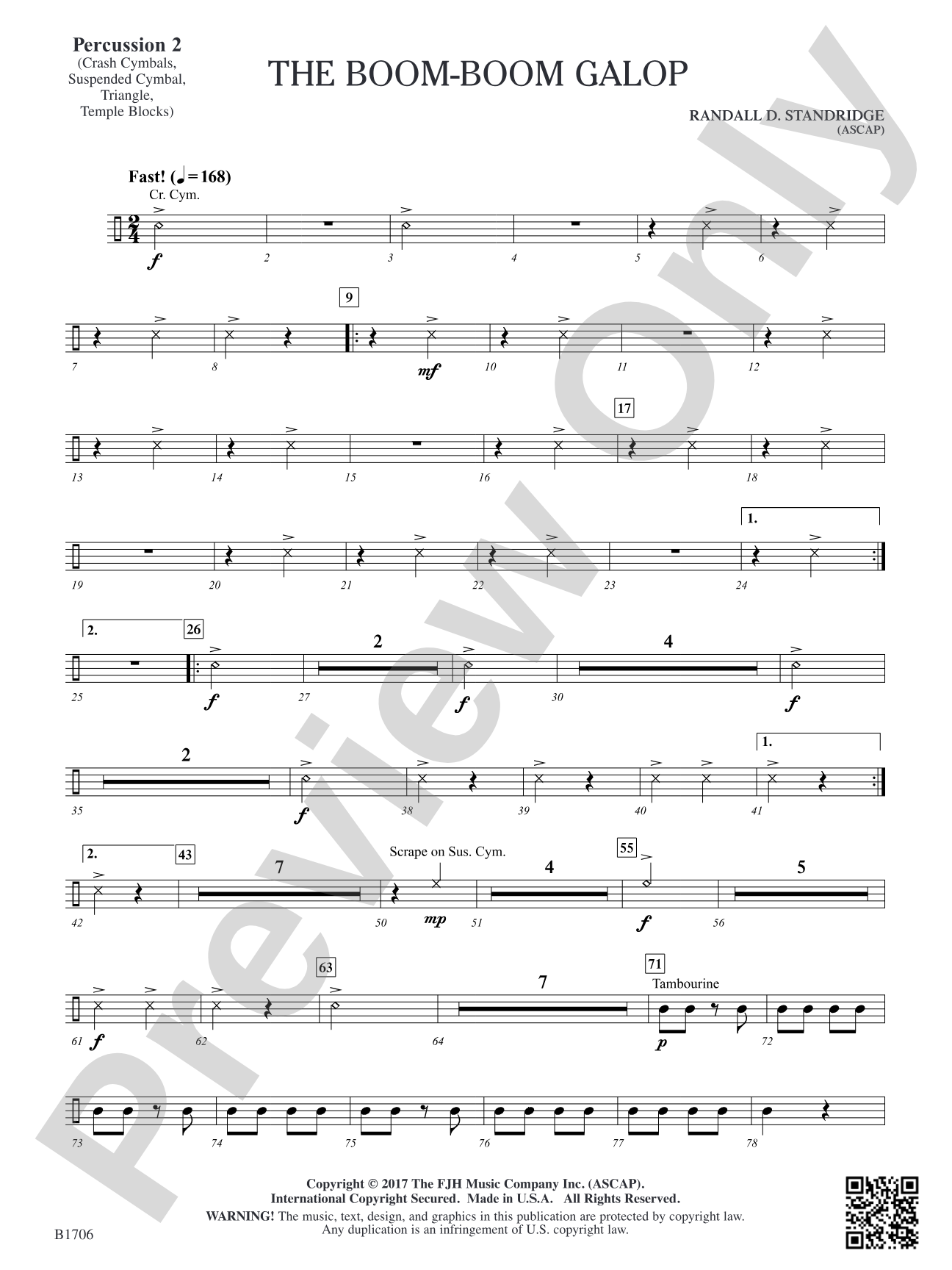 The Boom-Boom Galop: Percussion 2