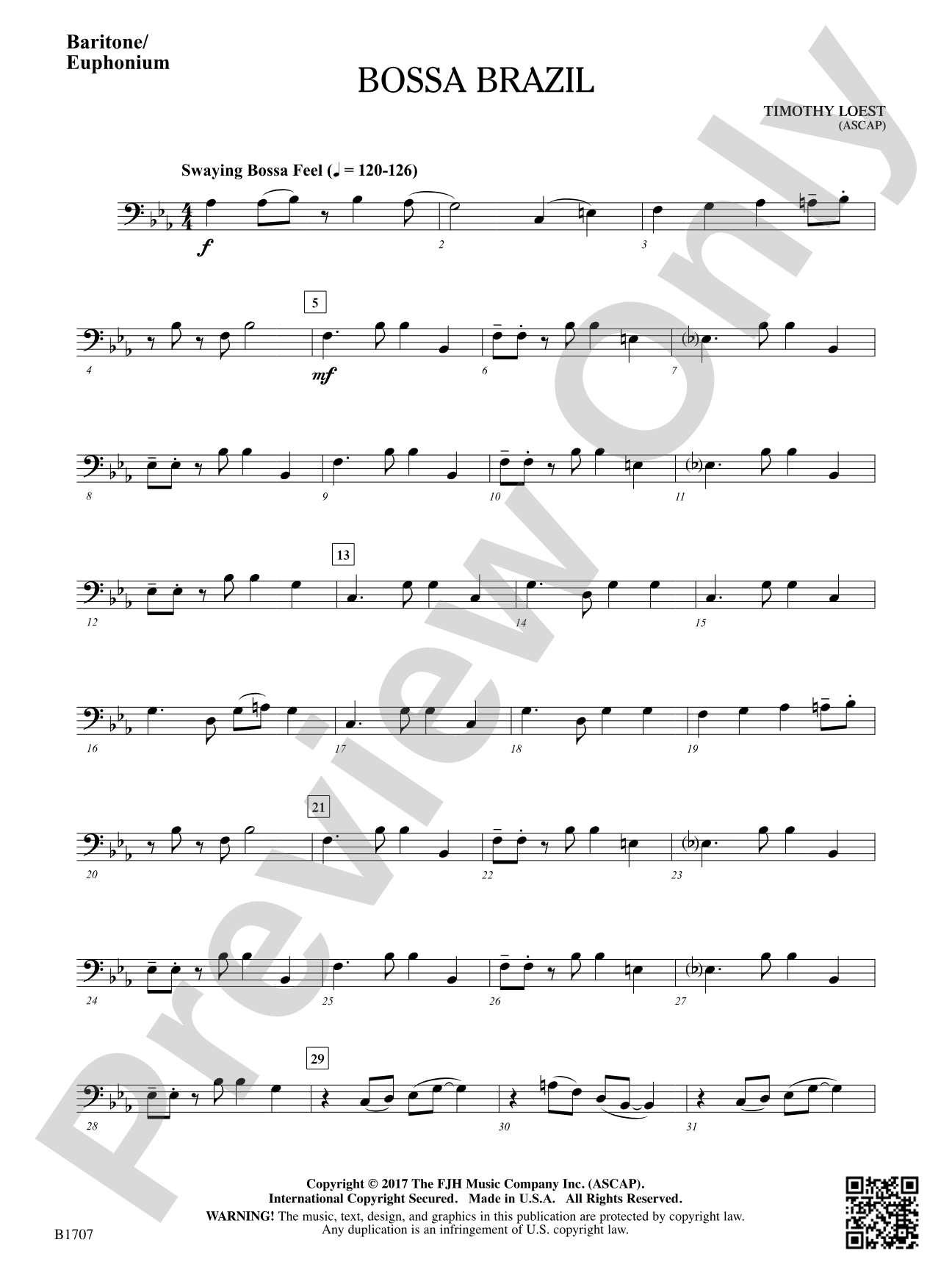 Bossa Brazil: Baritone / Euphonium