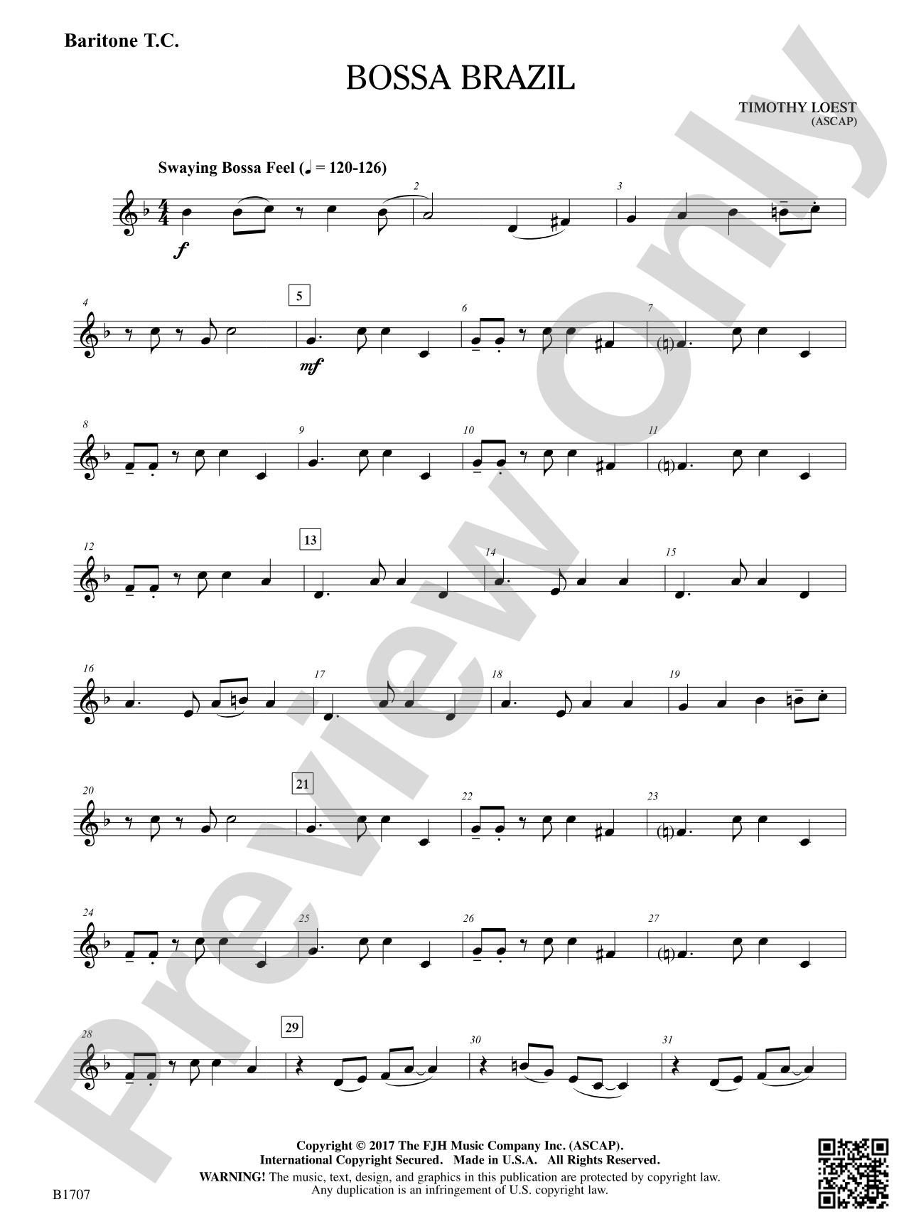 Bossa Brazil: Baritone T.C.