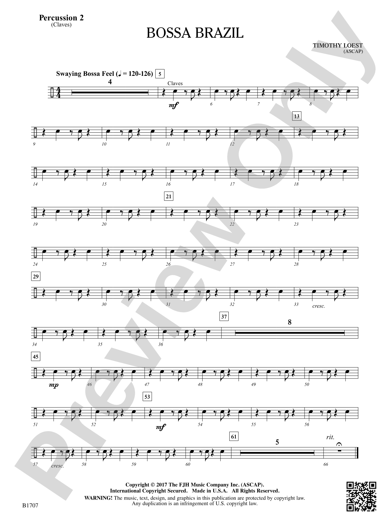 Bossa Brazil: Percussion 2