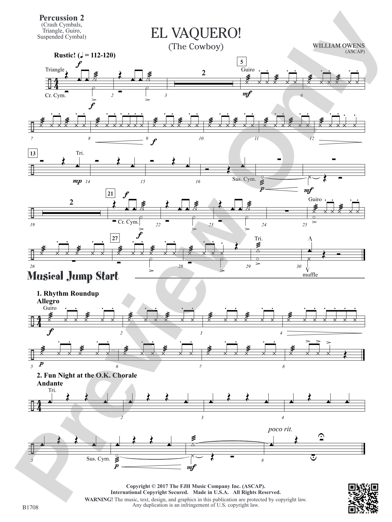El Vaquero!: Percussion 2