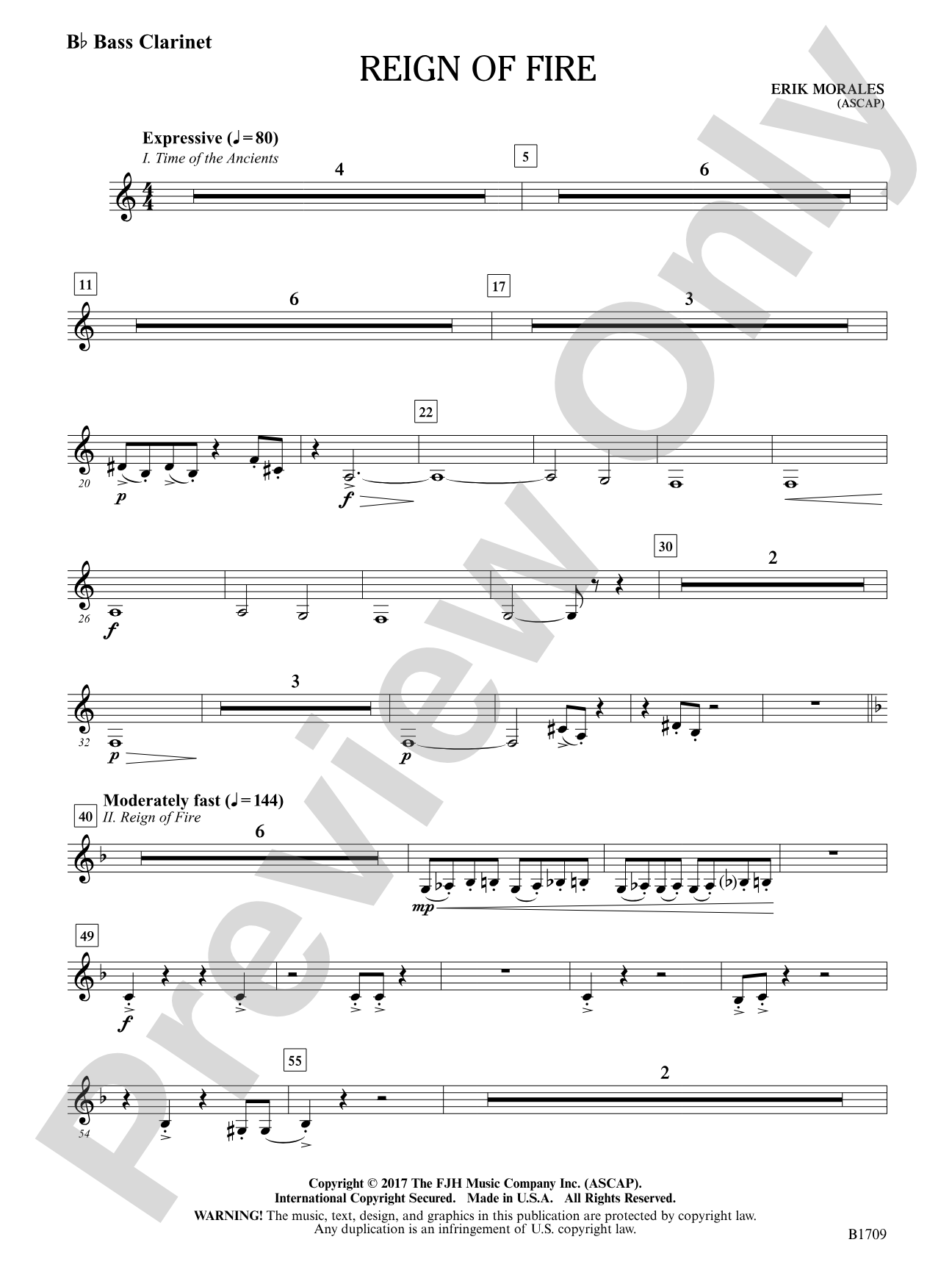 Reign of Fire: B-flat Bass Clarinet