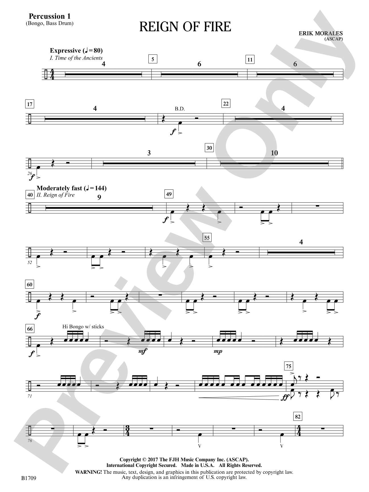 Reign of Fire: Percussion 1