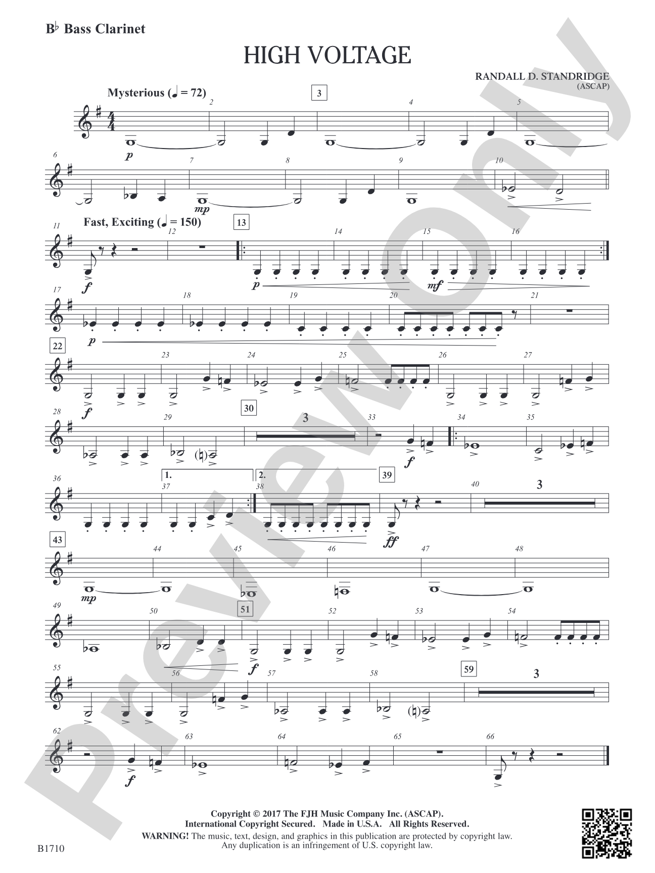 High Voltage: B-flat Bass Clarinet