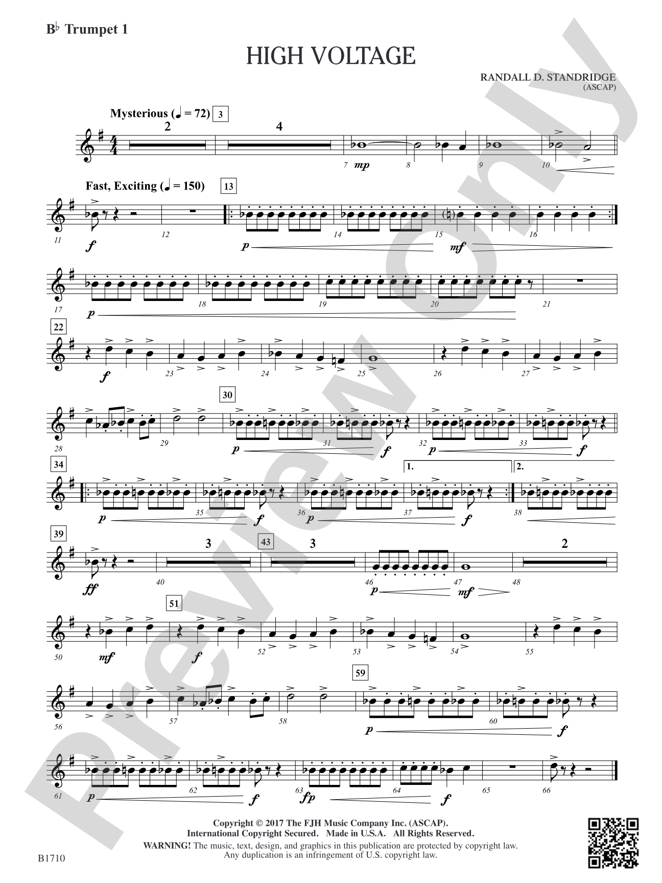 High Voltage: B-flat Trumpet 1