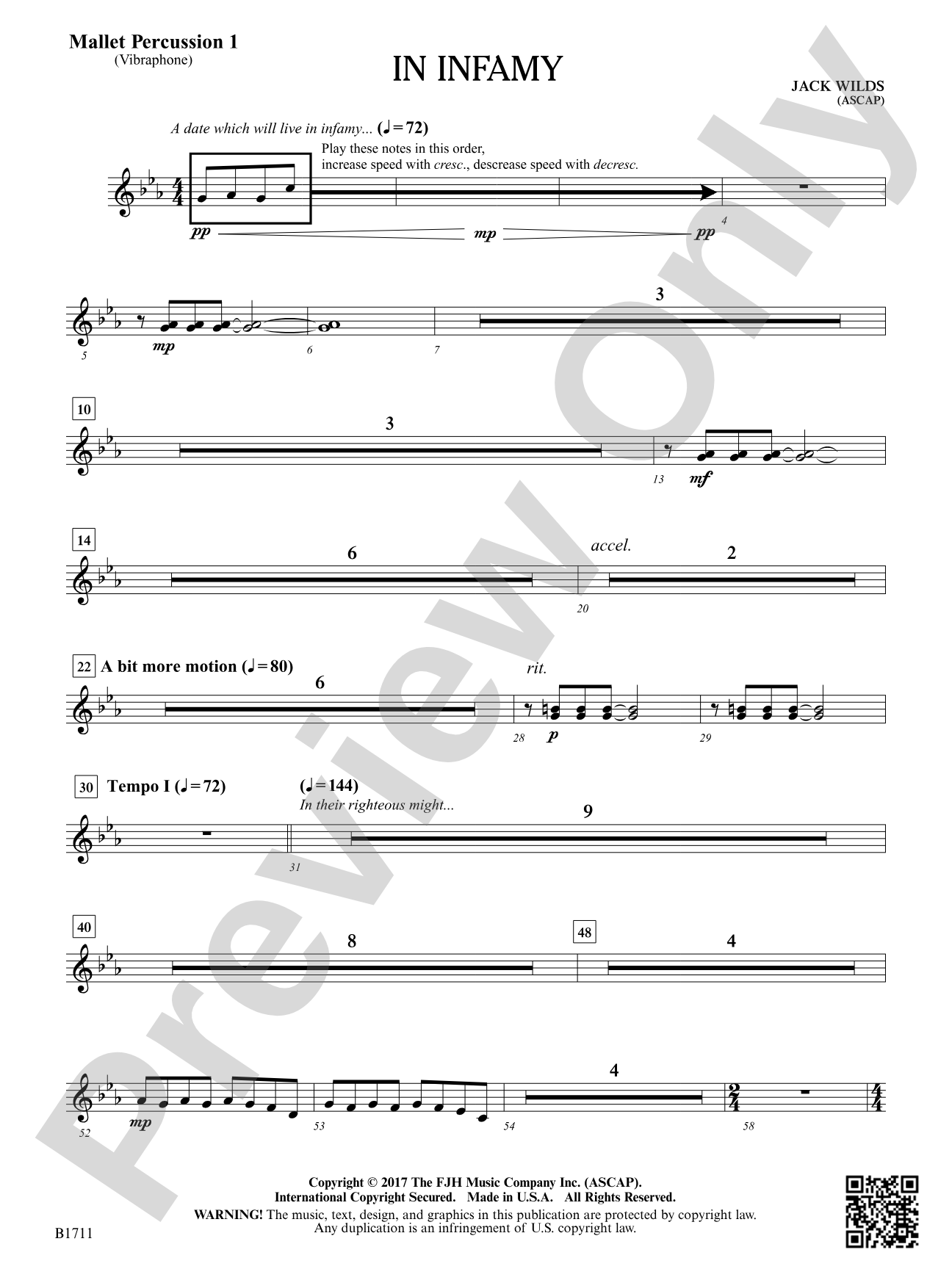 In Infamy: Mallet Percussion 1