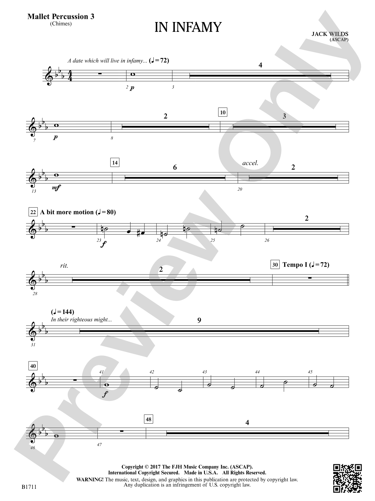 In Infamy: Mallet Percussion 3