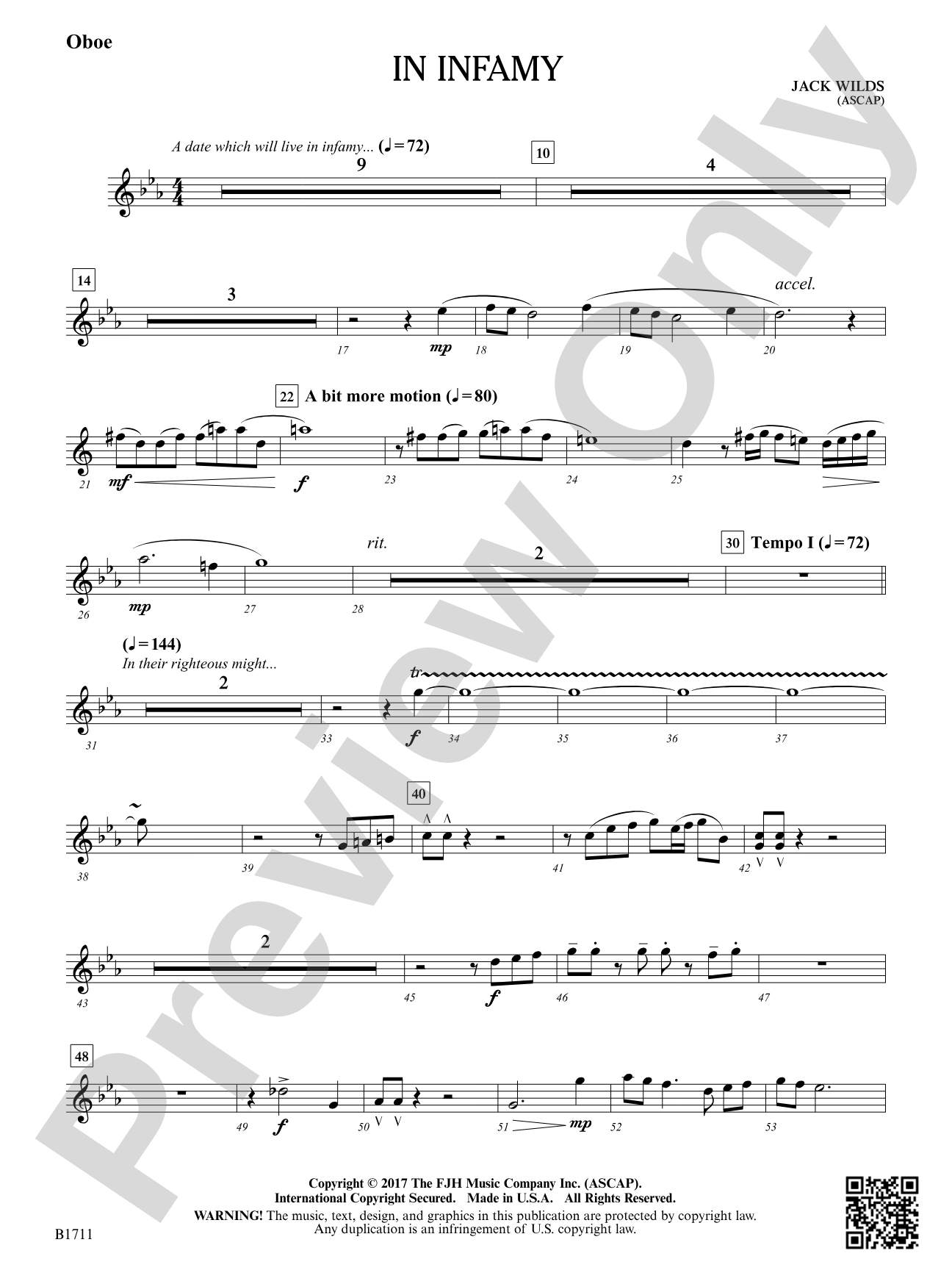 In Infamy: Oboe