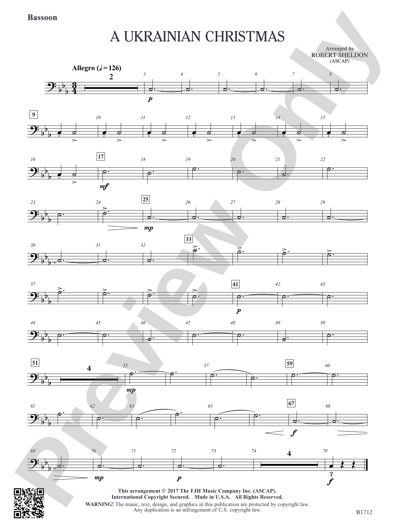 A Ukrainian Christmas: Bassoon