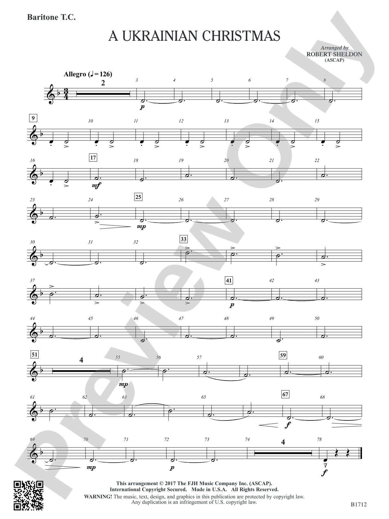 A Ukrainian Christmas: Baritone T.C.