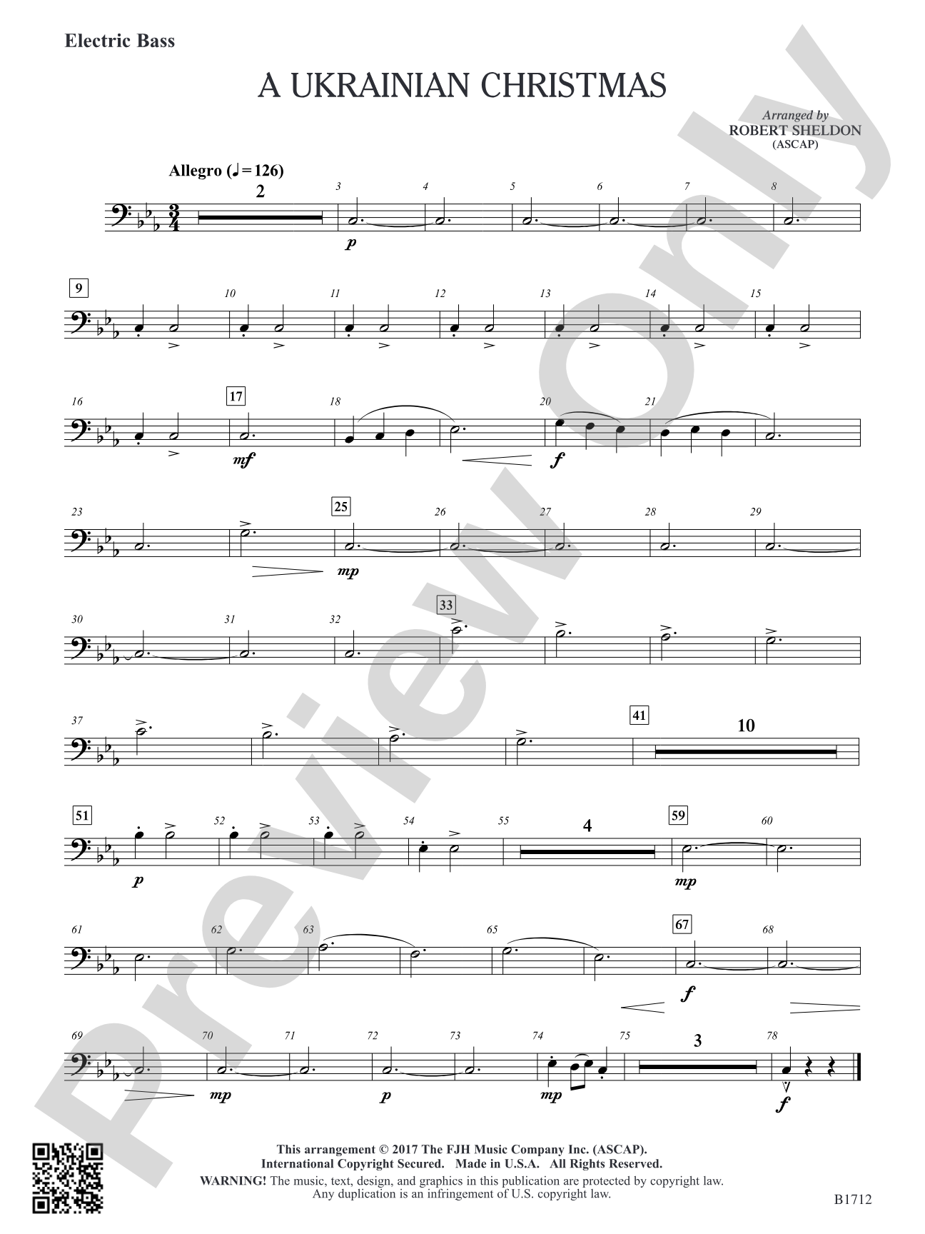 A Ukrainian Christmas: Electric Bass