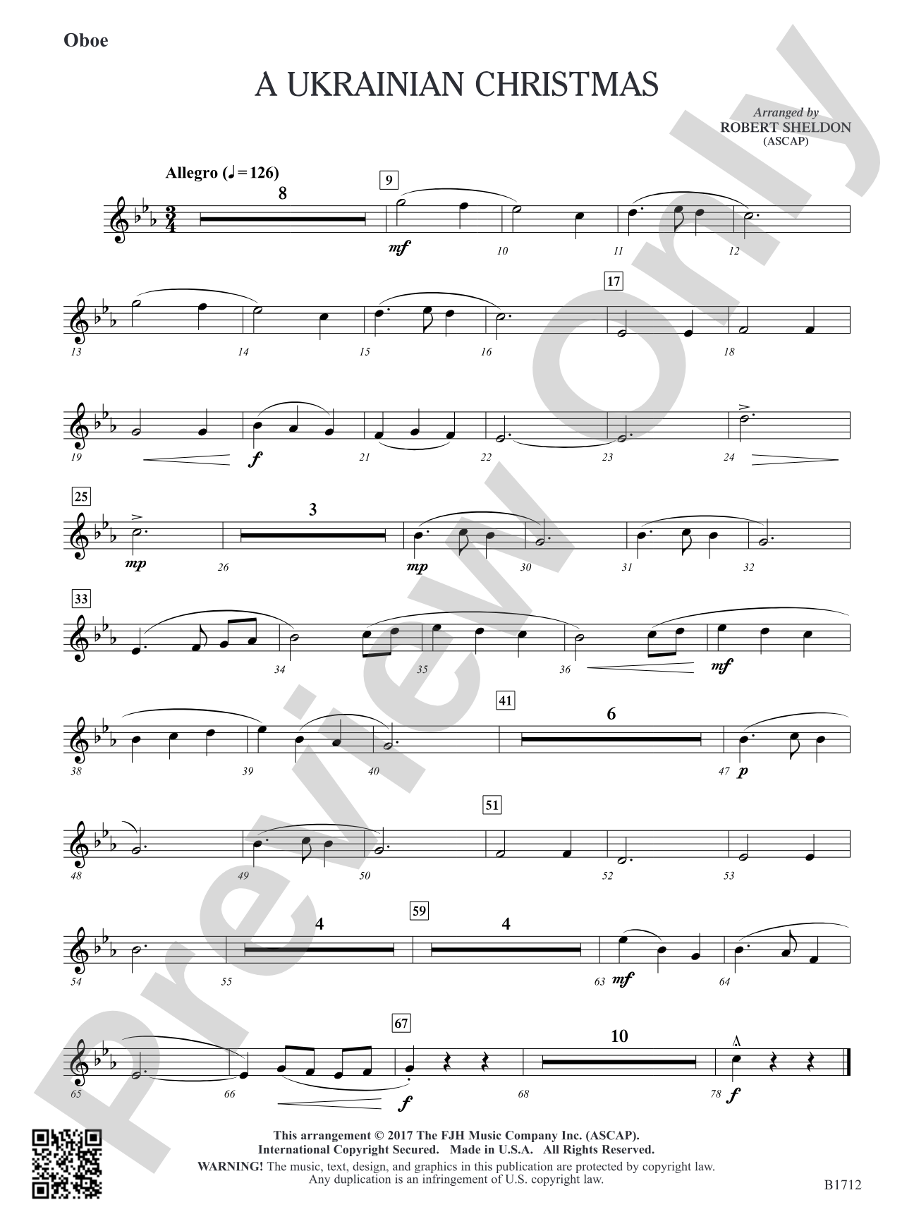 A Ukrainian Christmas: Oboe