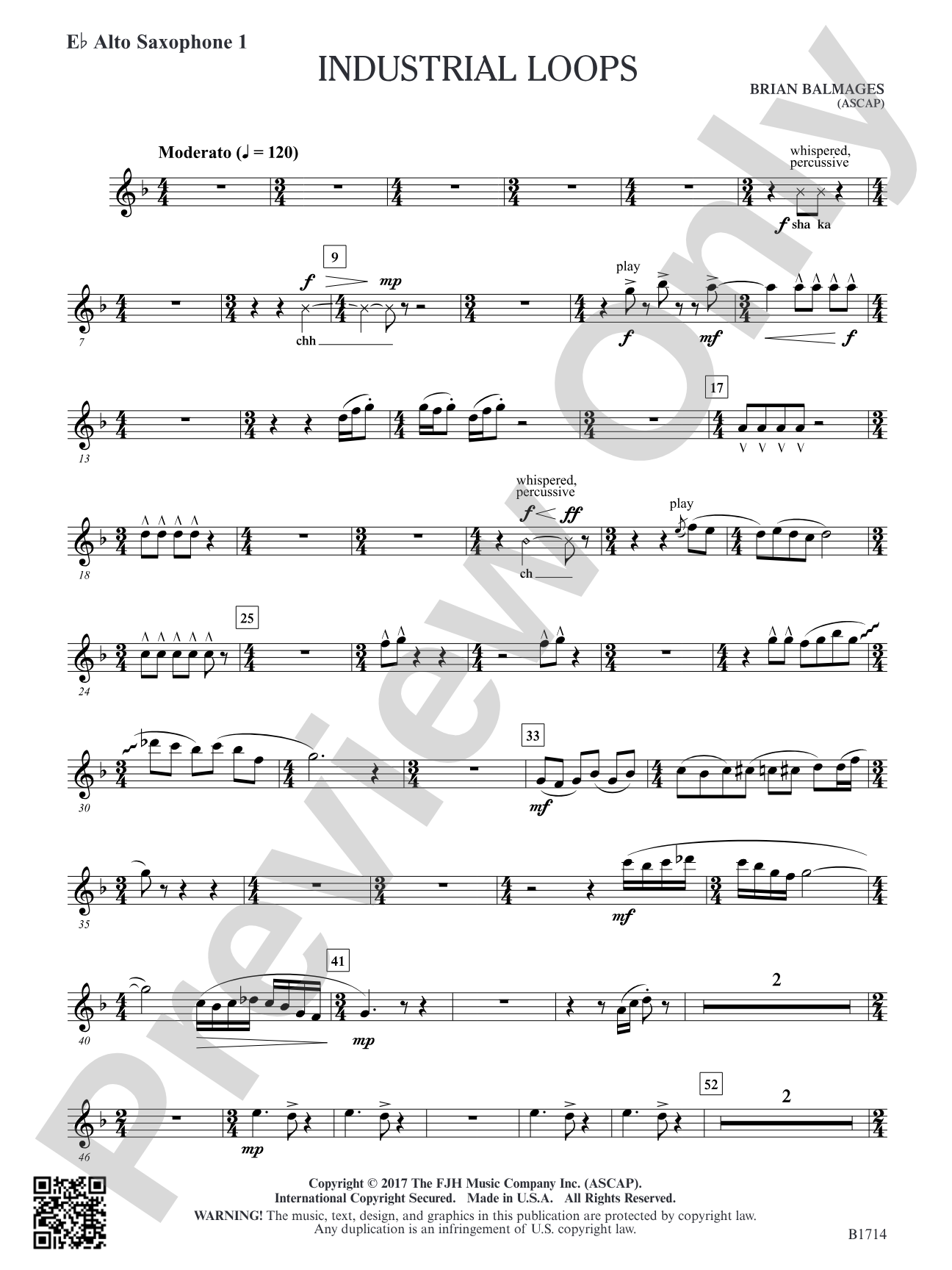 Industrial Loops: E-flat Alto Saxophone 1