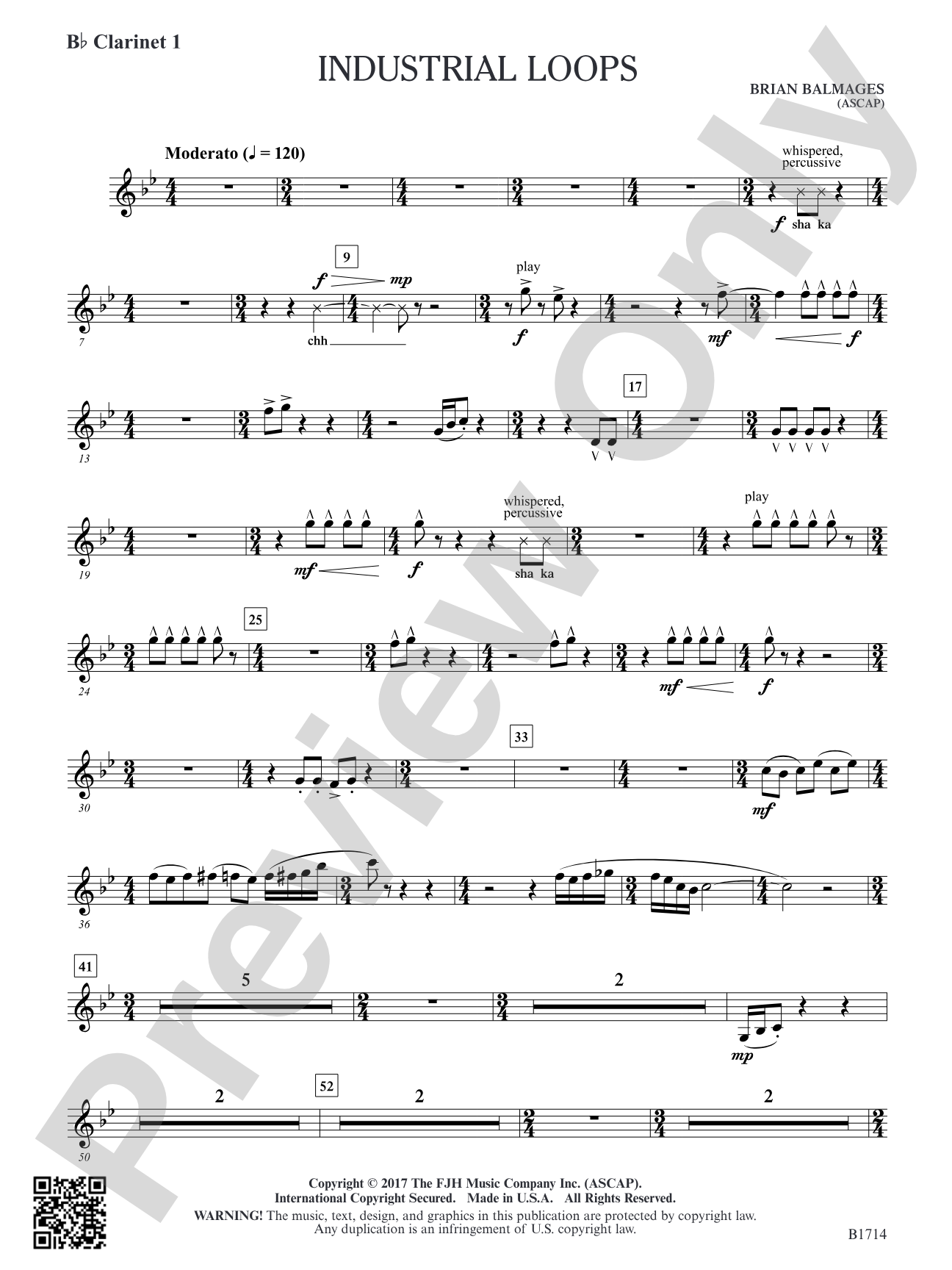 Industrial Loops: B-flat Clarinet 1