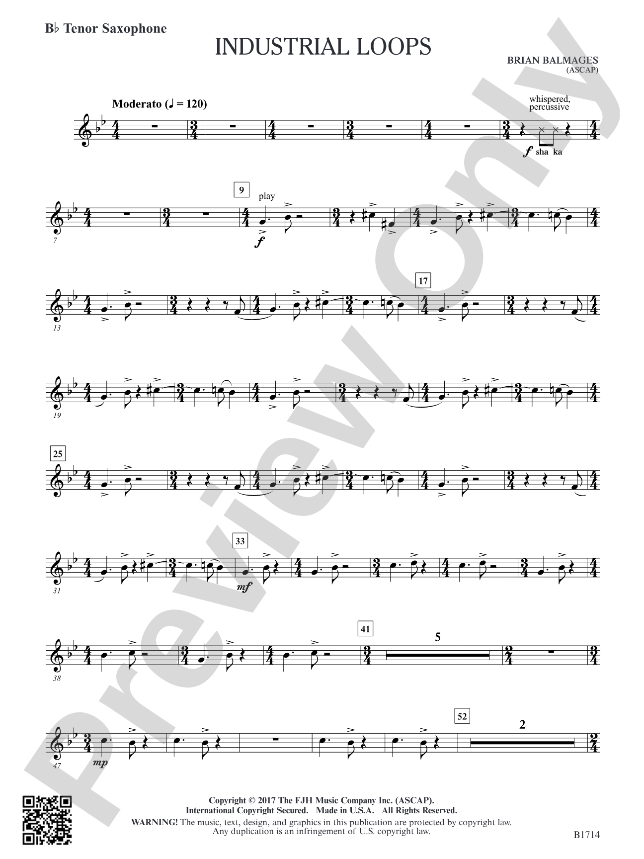 Industrial Loops: B-flat Tenor Saxophone