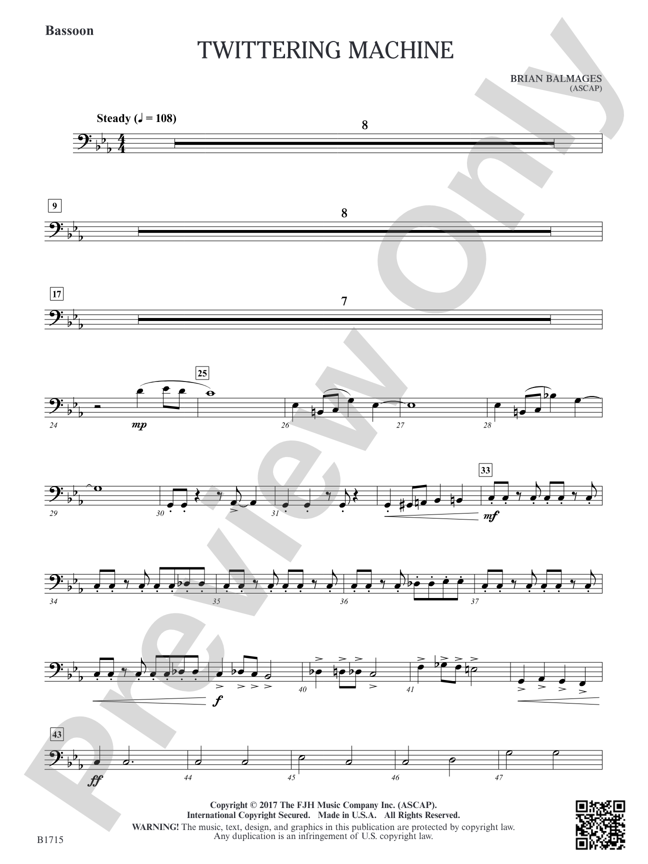 Twittering Machine: Bassoon