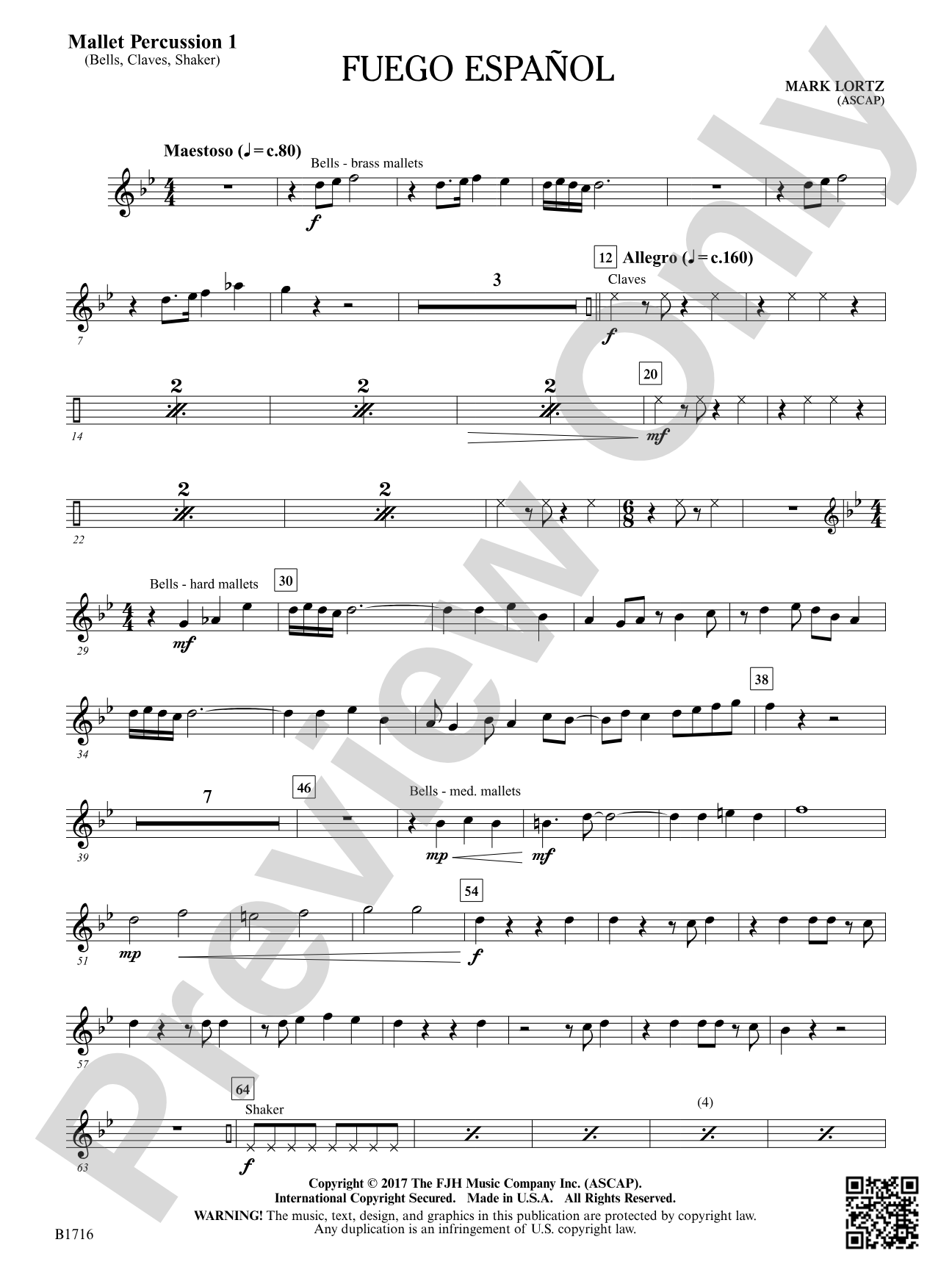 Fuego Espanol: Mallet Percussion 1