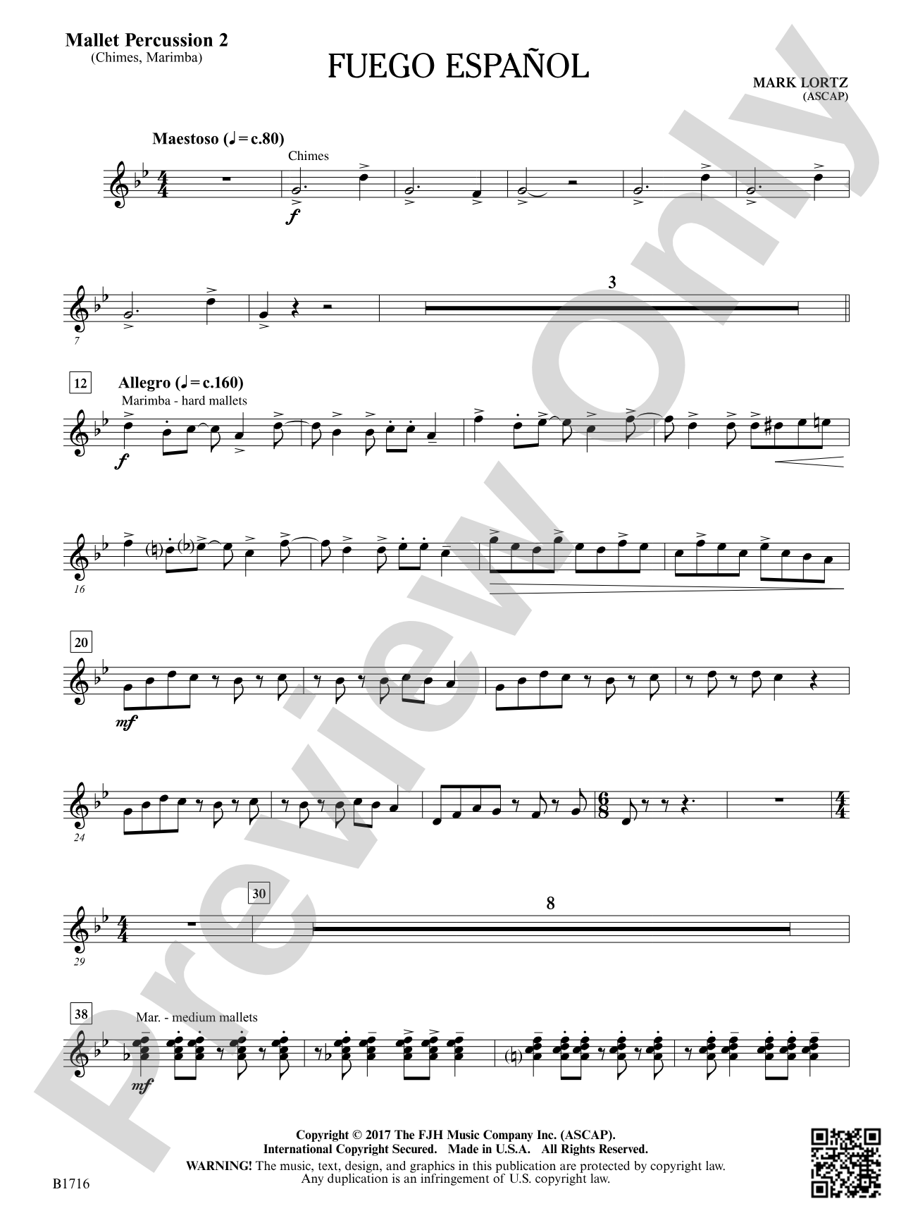 Fuego Espanol: Mallet Percussion 2