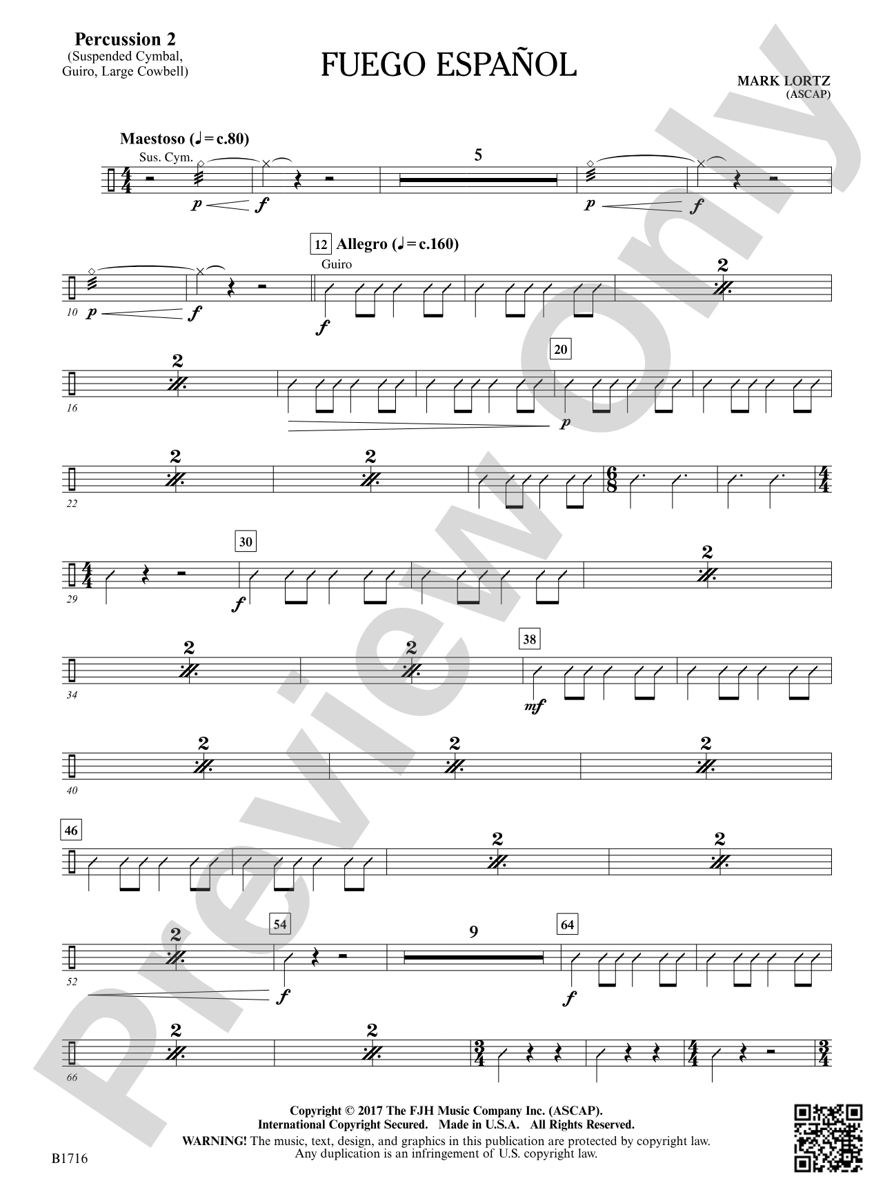 Fuego Espanol: Percussion 2