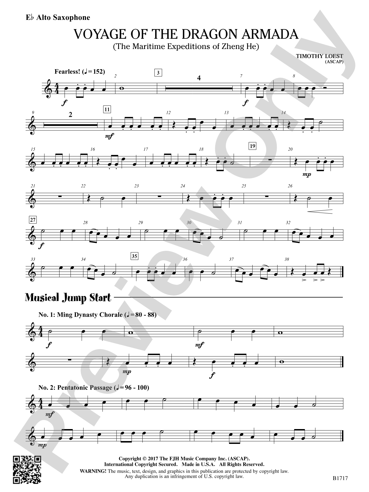 Voyage of the Dragon Armada: E-flat Alto Saxophone