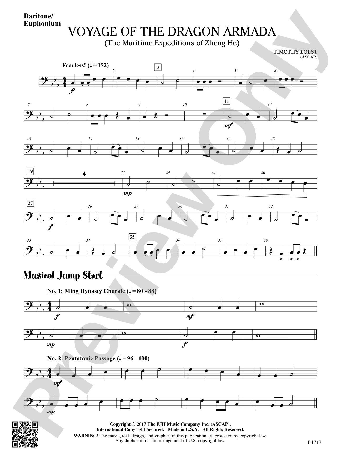 Voyage of the Dragon Armada: Baritone / Euphonium