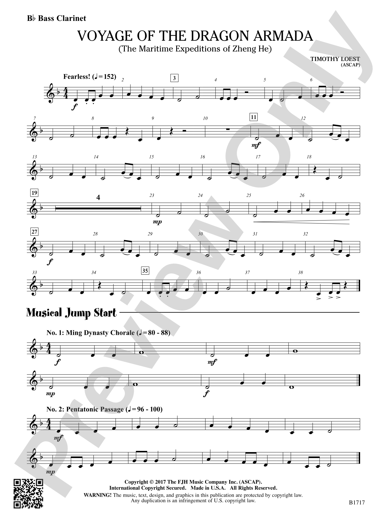 Voyage of the Dragon Armada: B-flat Bass Clarinet