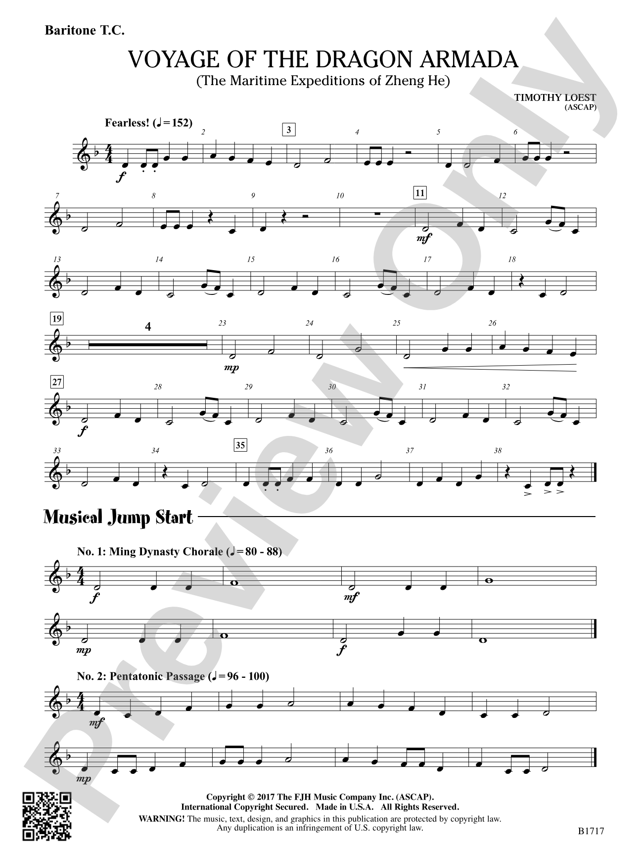 Voyage of the Dragon Armada: Baritone T.C.