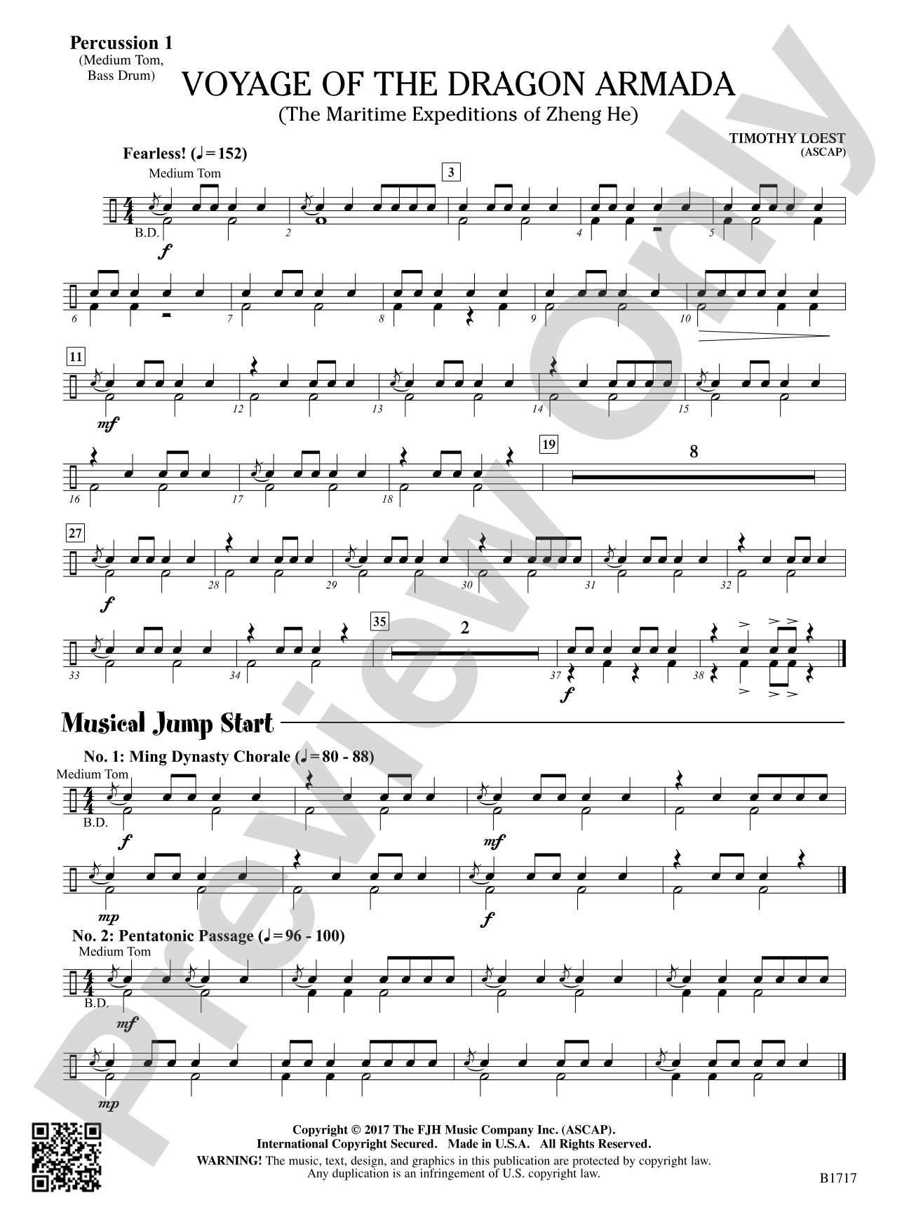 Voyage of the Dragon Armada: Percussion 1