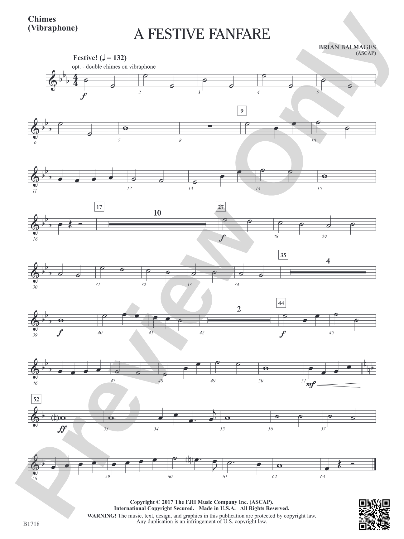 A Festive Fanfare: Chimes (Vibraphone)