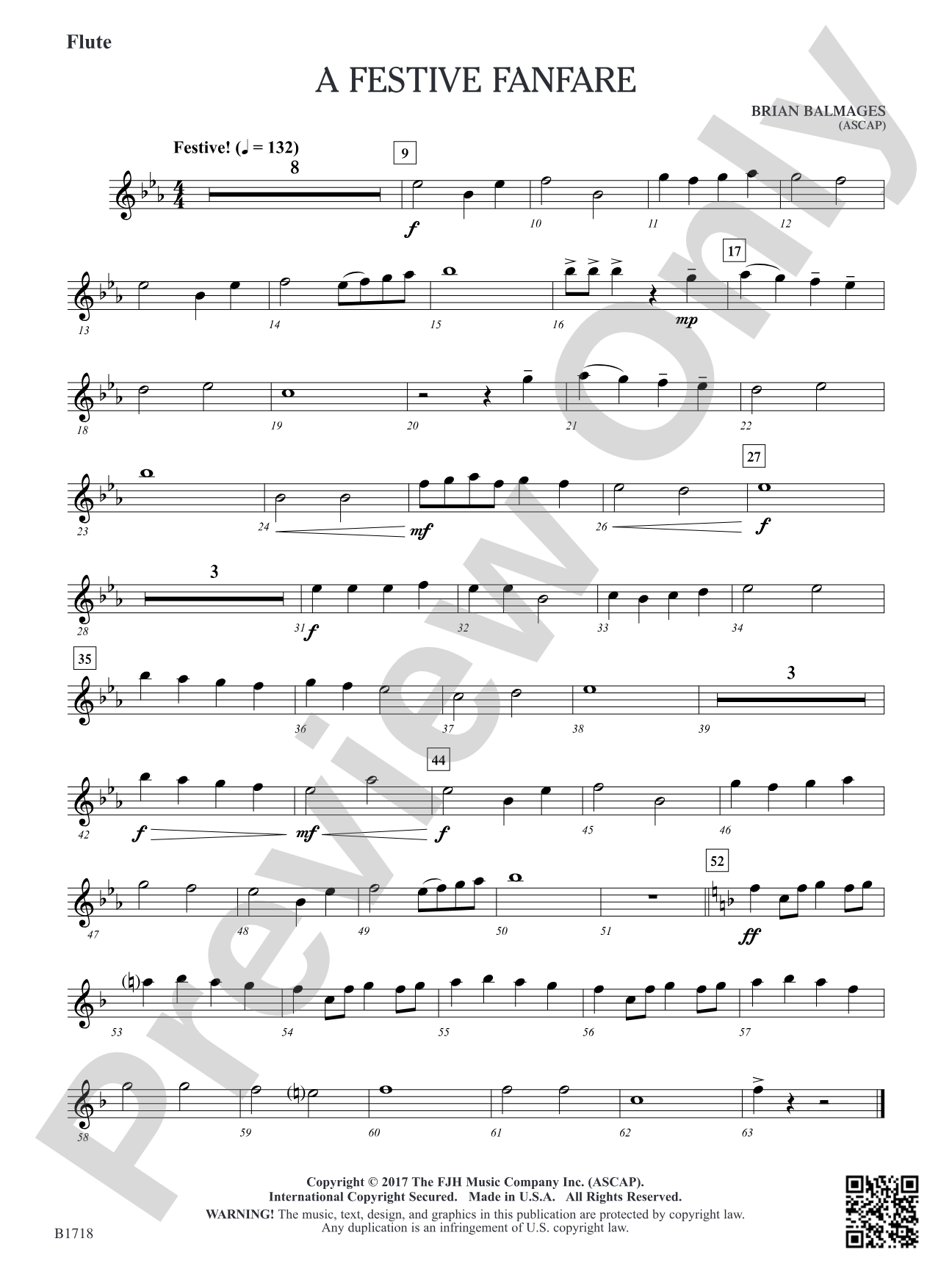 A Festive Fanfare: Flute