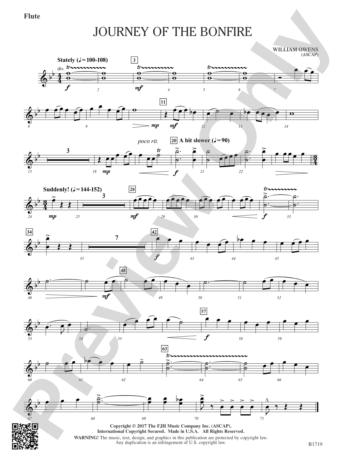 Journey of the Bonfire: Flute