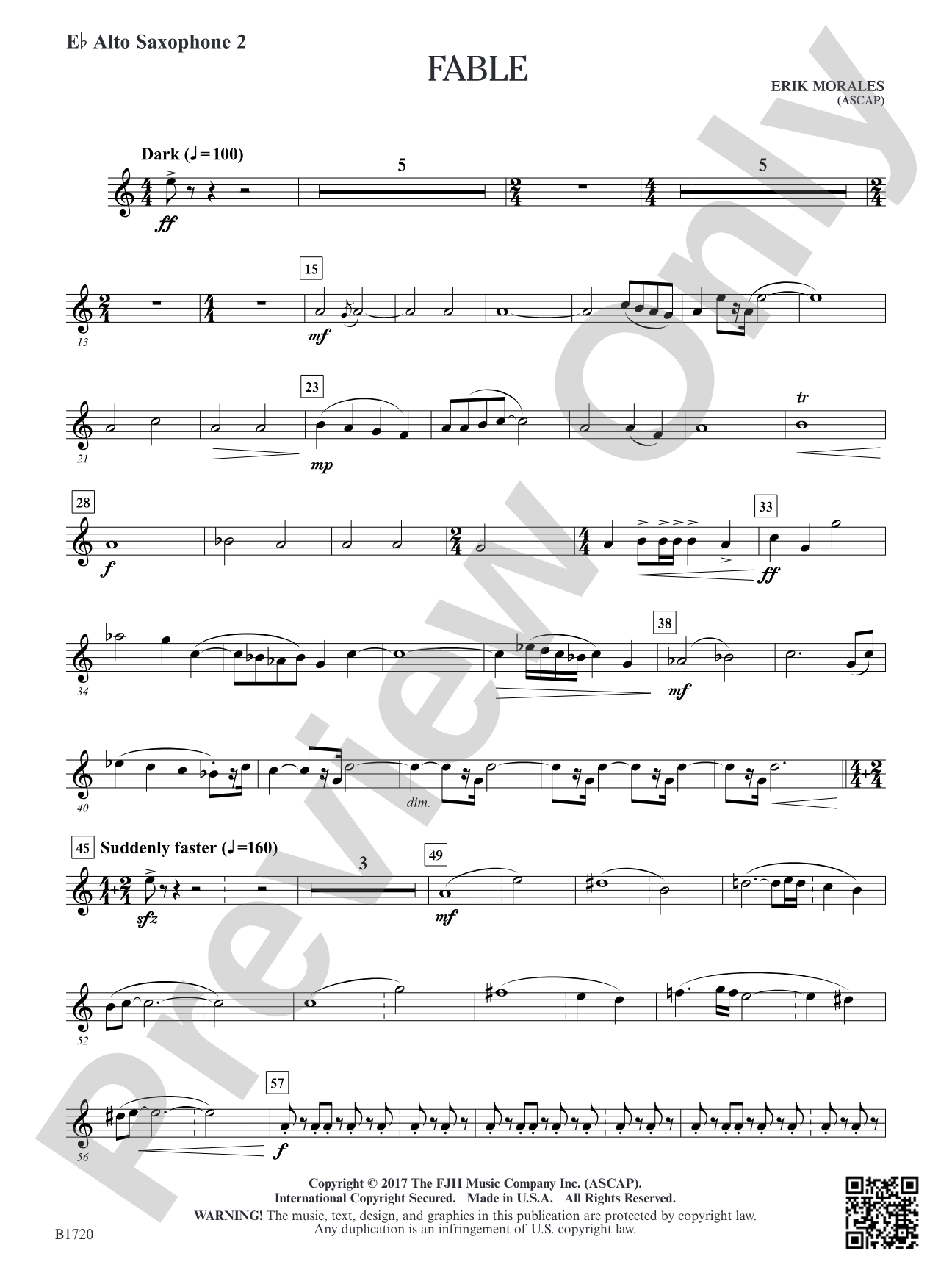 Fable: E-flat Alto Saxophone 2