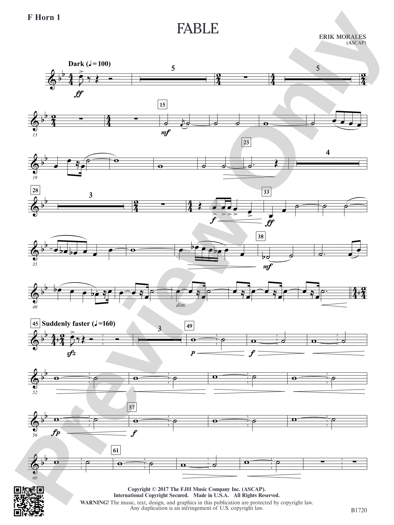 Fable: F Horn 1
