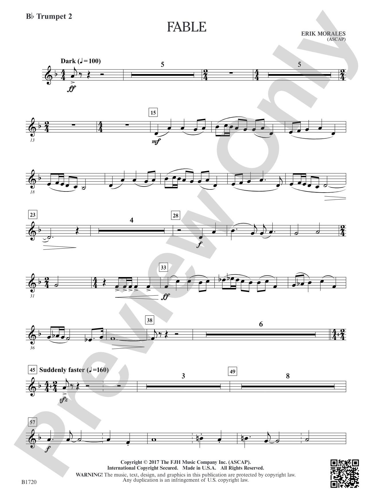 Fable: B-flat Trumpet 2