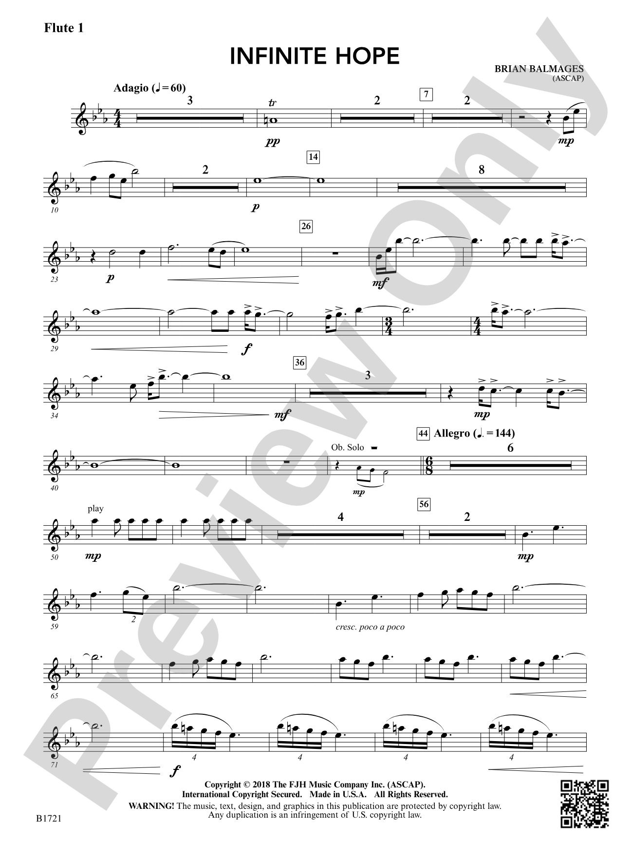 Infinite Hope: Flute 1