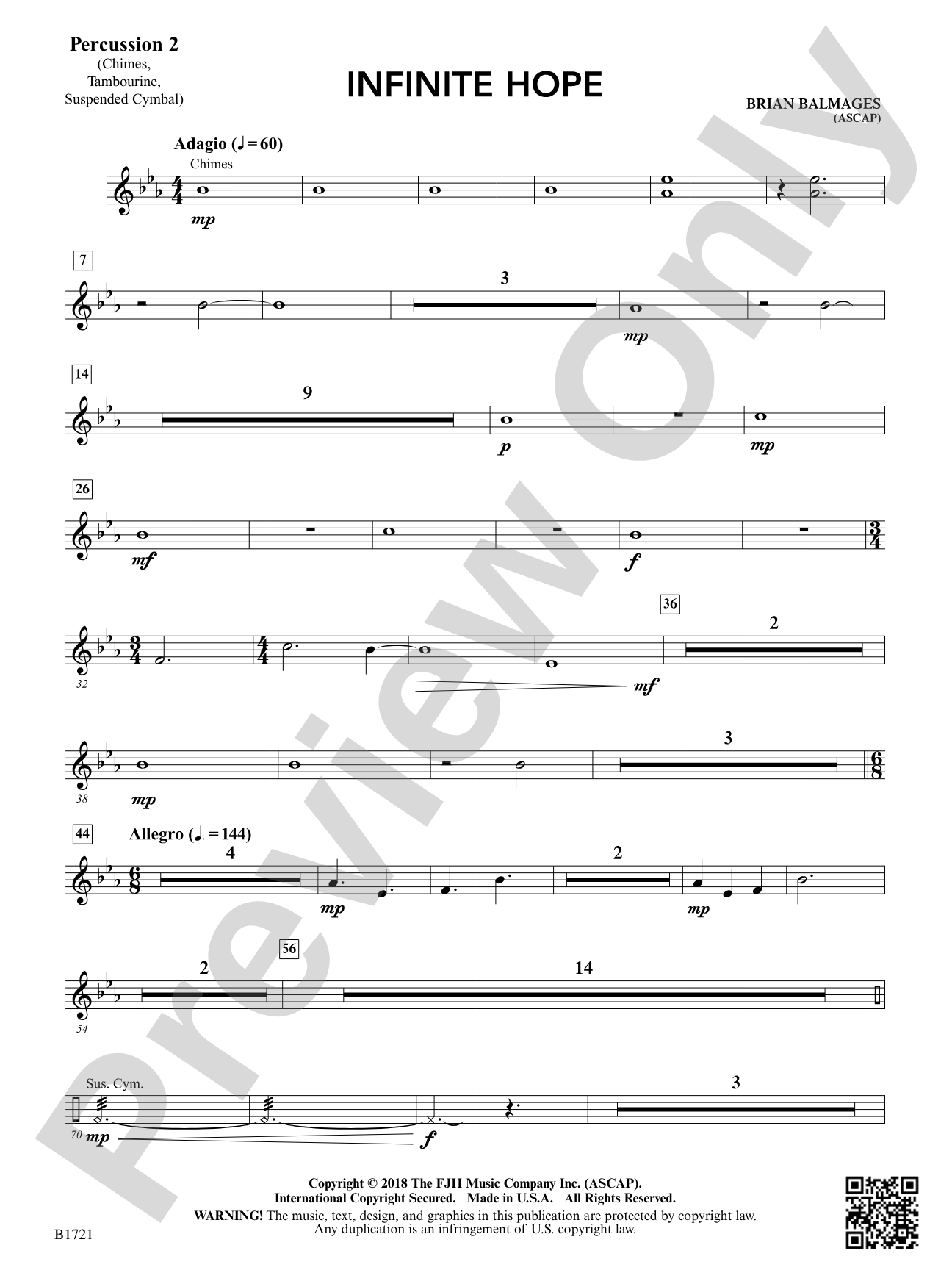 Infinite Hope: Percussion 2