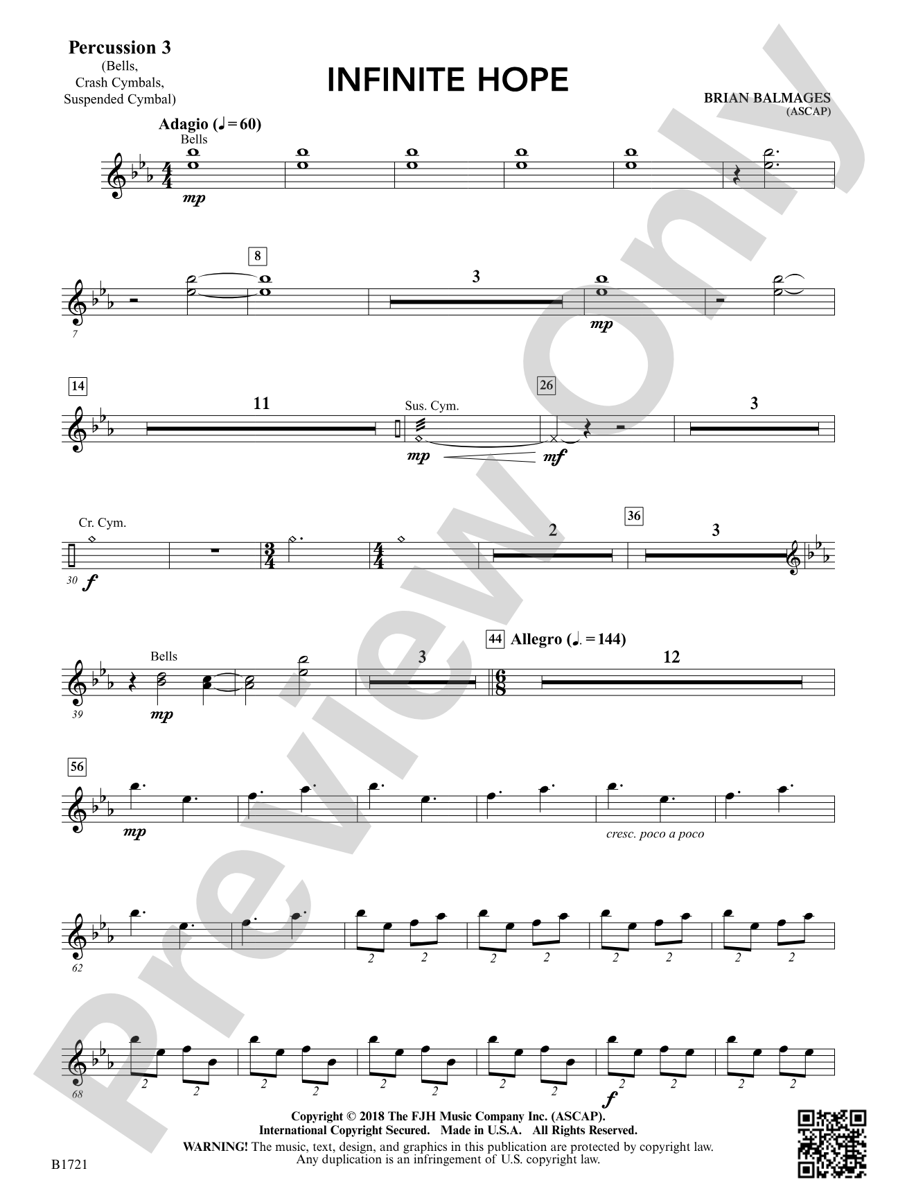 Infinite Hope: Percussion 3