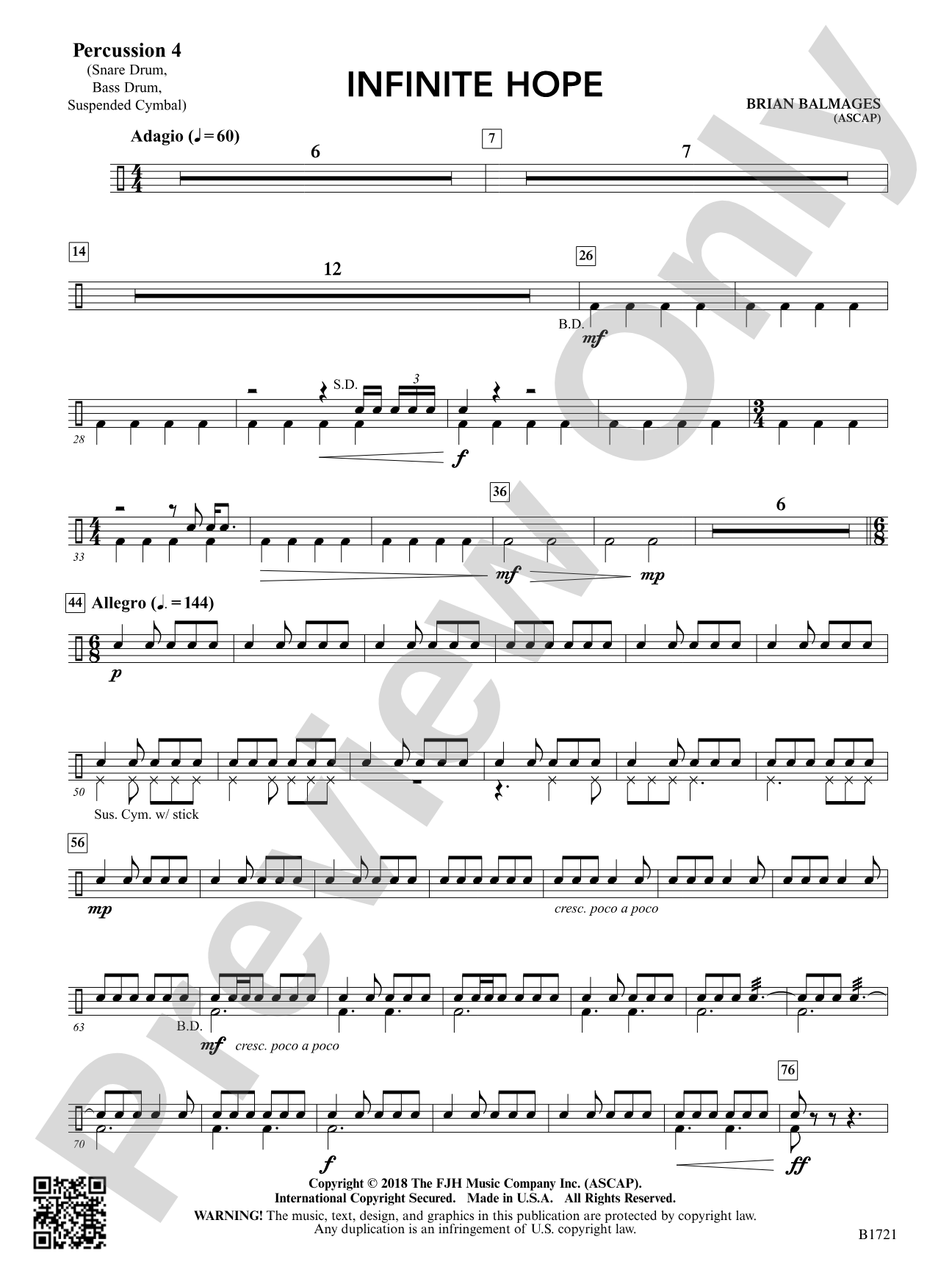 Infinite Hope: Percussion 4