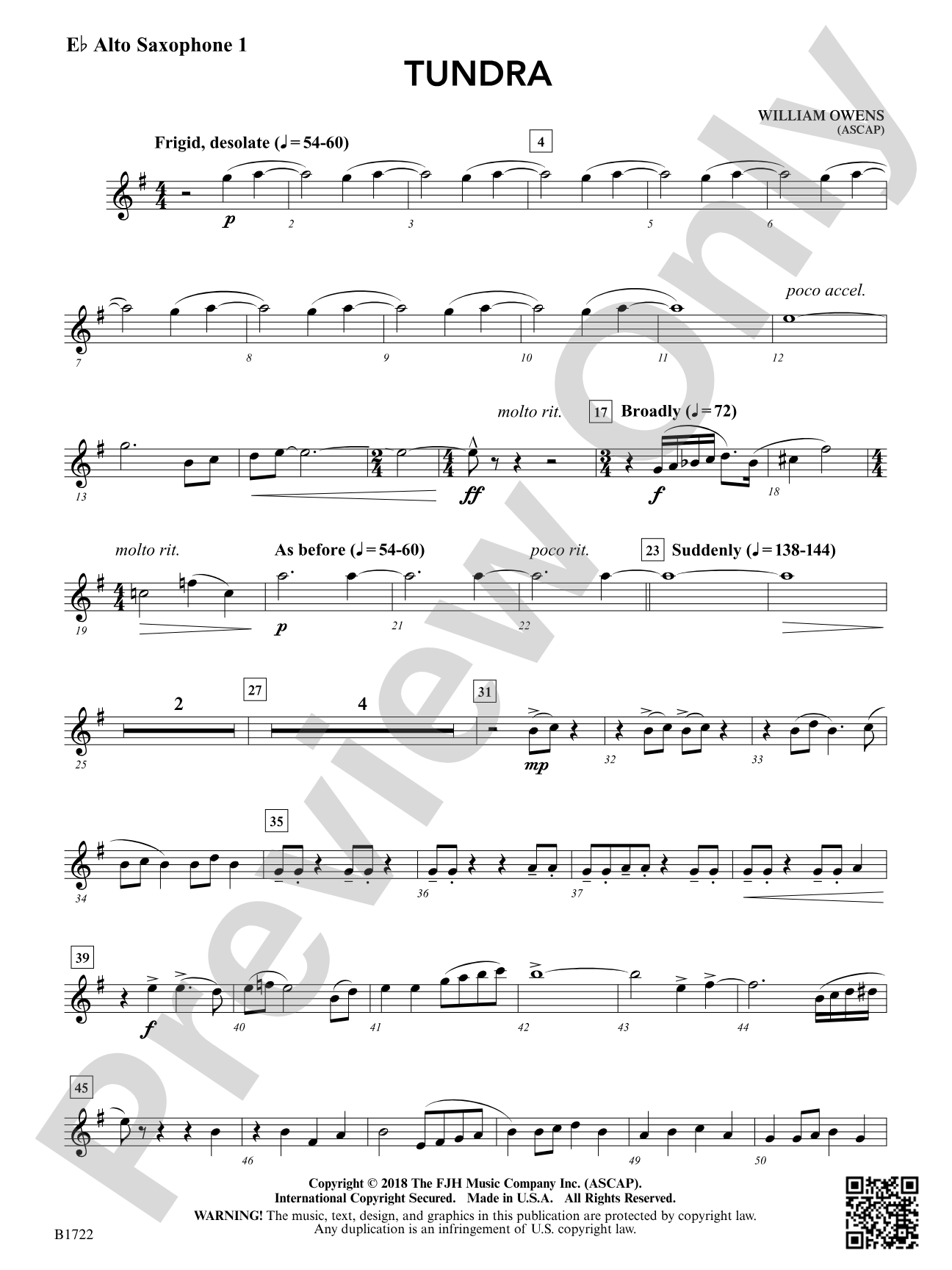 Tundra: E-flat Alto Saxophone 1
