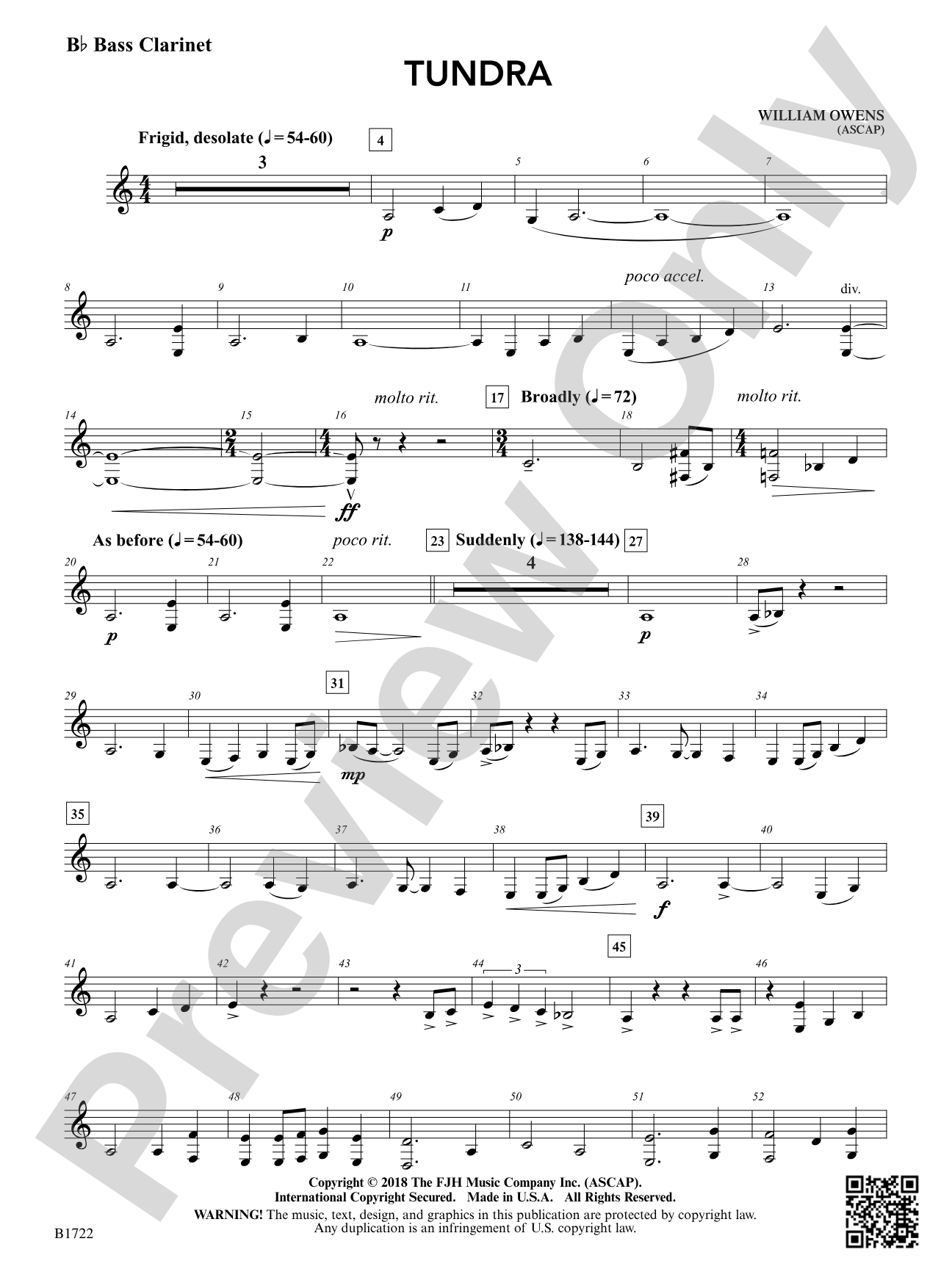 Tundra: B-flat Bass Clarinet